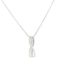 Sterling Silver Infinity Style Necklace