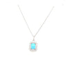Sterling Silver Square Turquoise Pendant