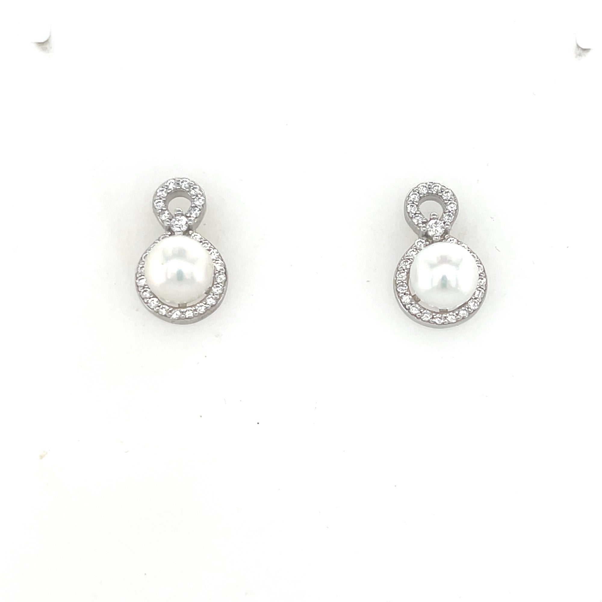 Sterling Silver Pearl Earrings