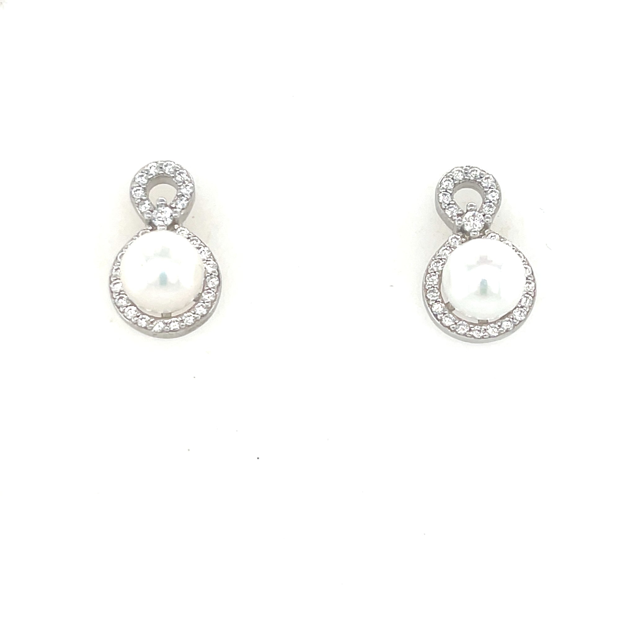 Sterling Silver Pearl Earrings