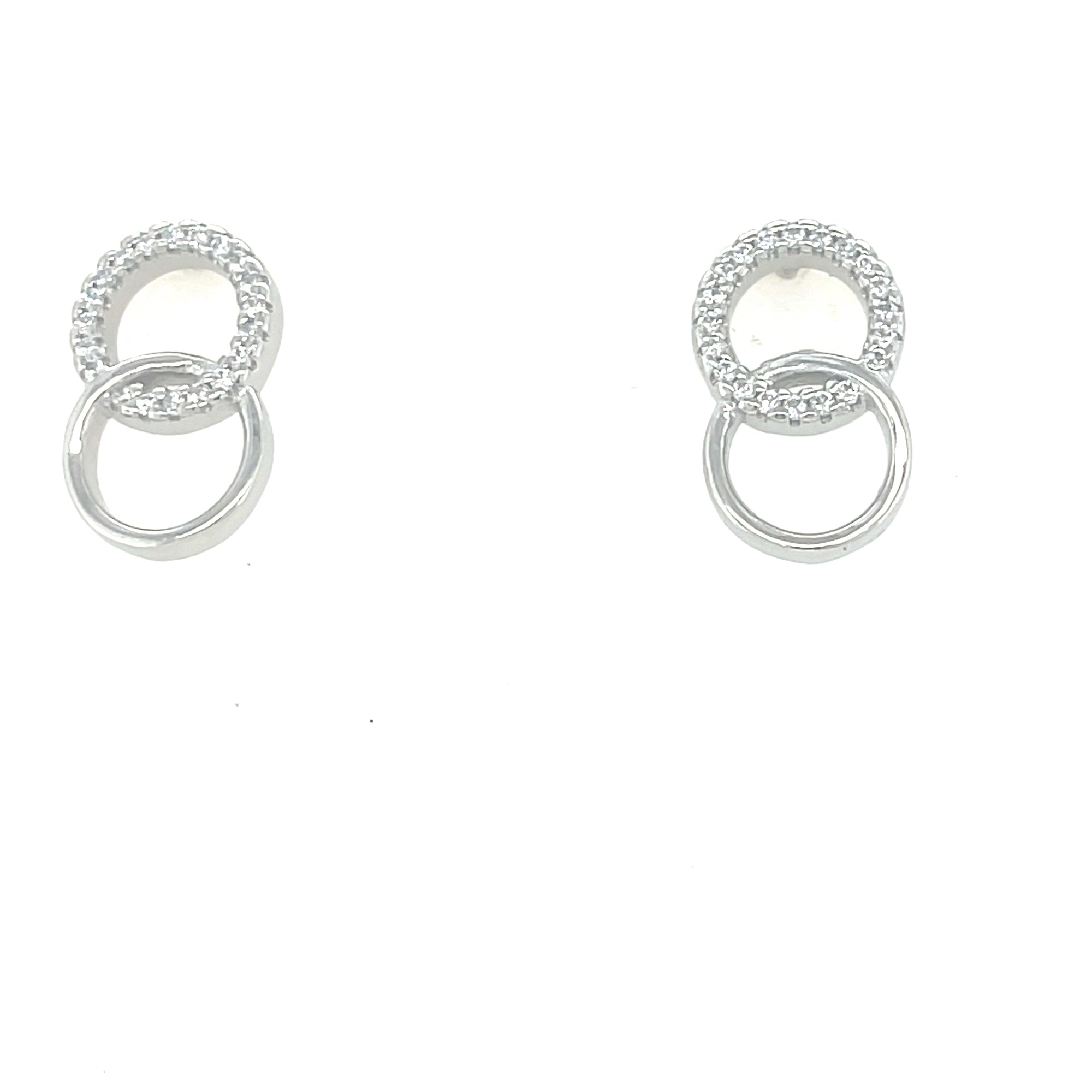 Sterling silver Intertwinned Ring Earrings