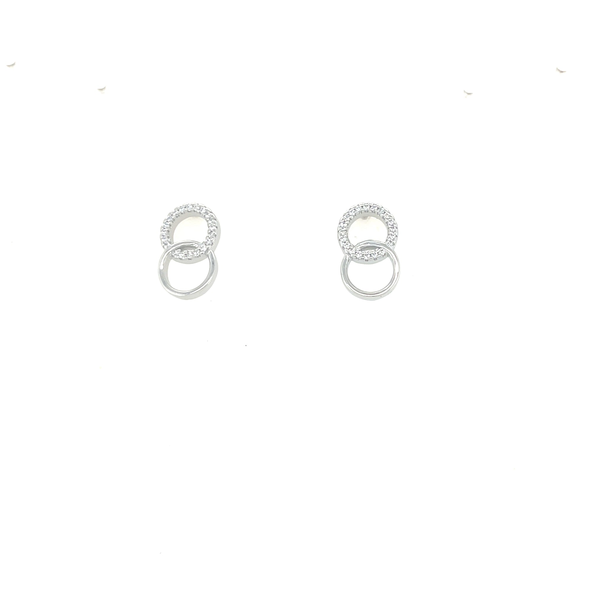 Sterling silver Intertwinned Ring Earrings