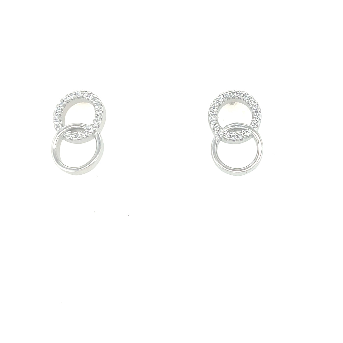 Sterling silver Intertwinned Ring Earrings