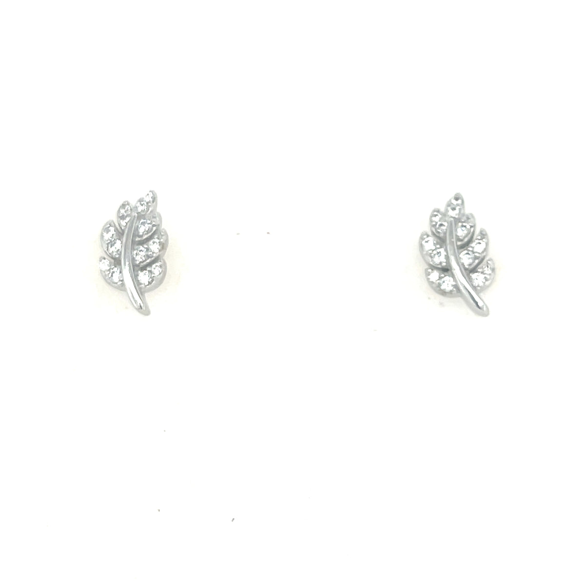 Sterling Silver Leaf Earrings