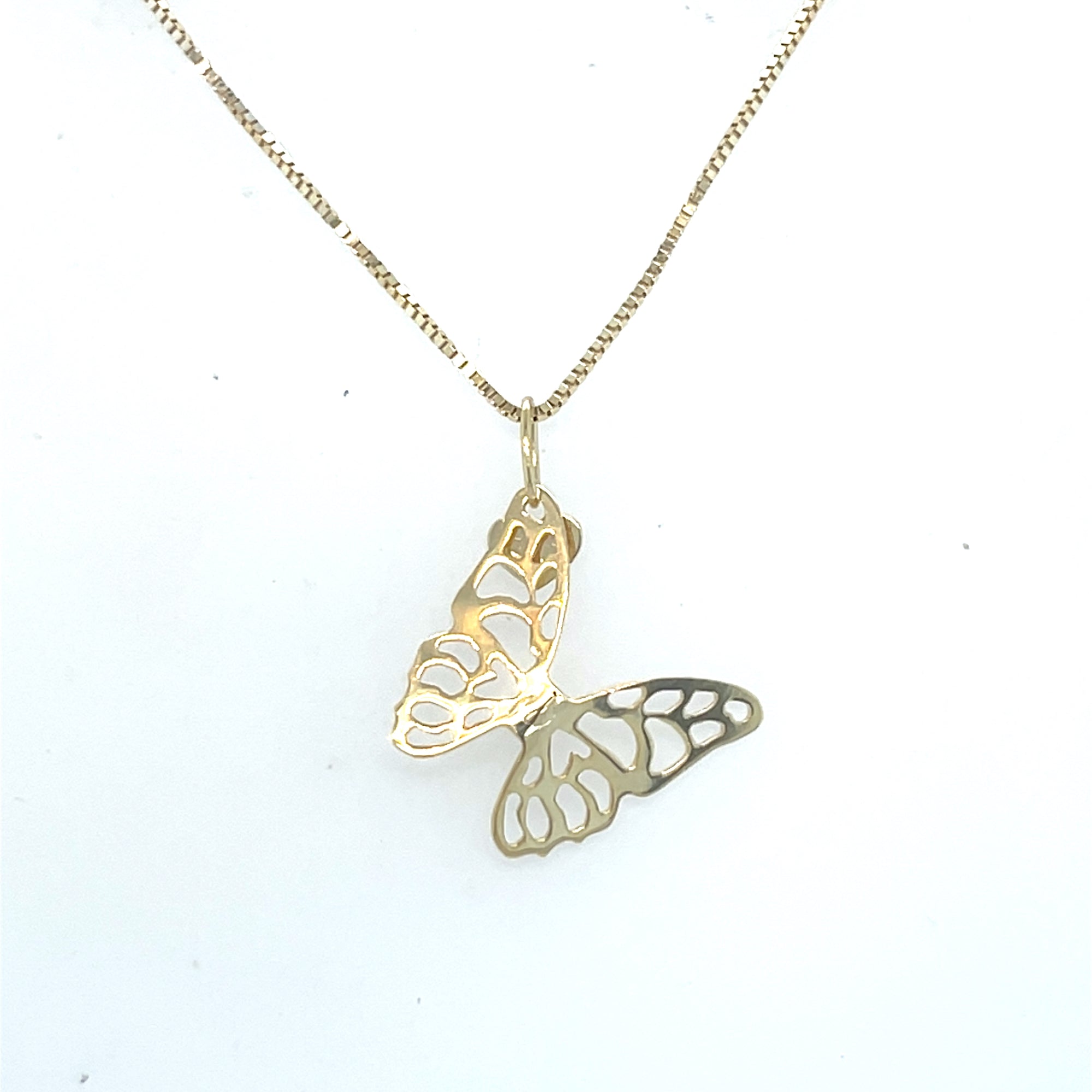 9kt Gold Butterfly Pendant