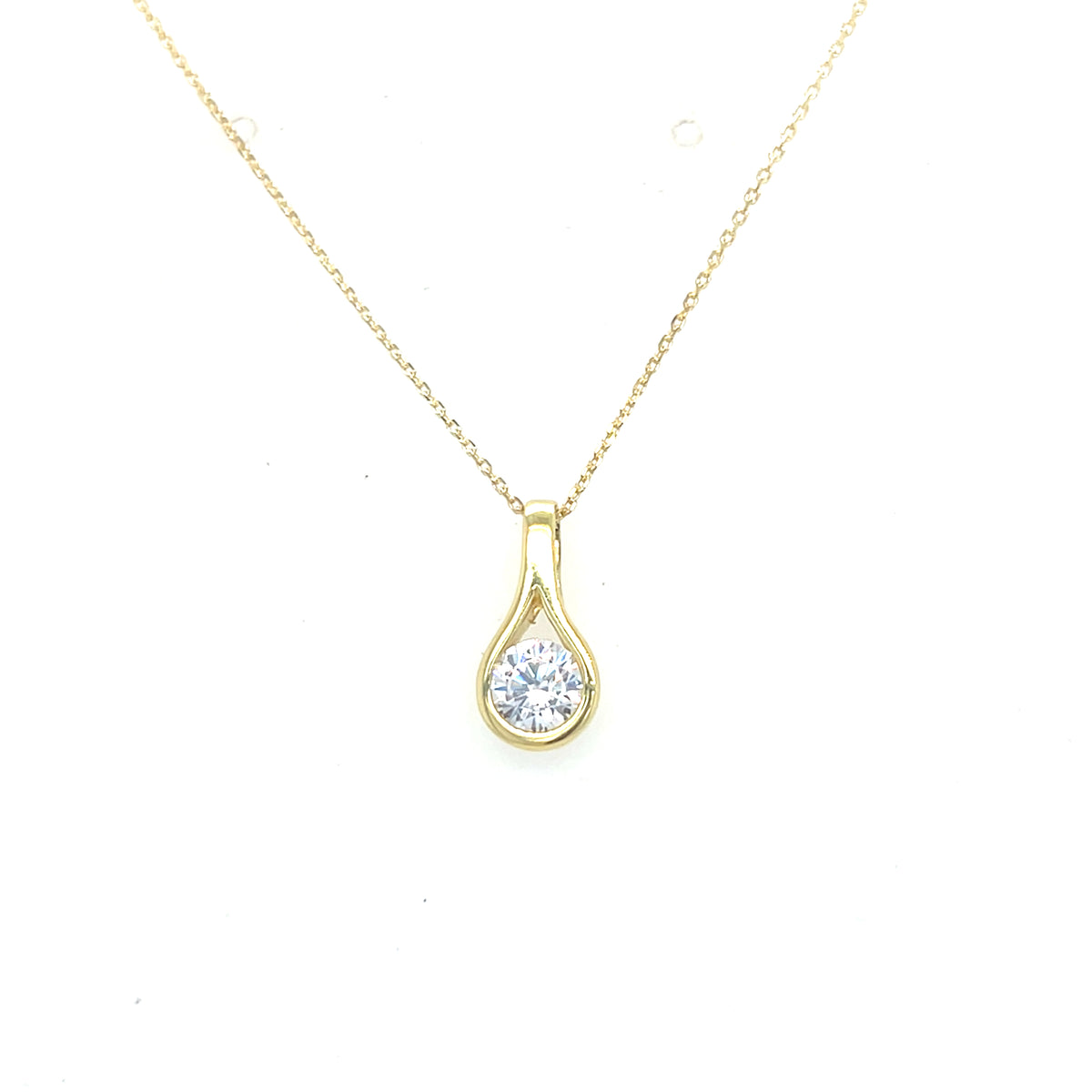 9kt Gold Cubic Zirconia Pendant
