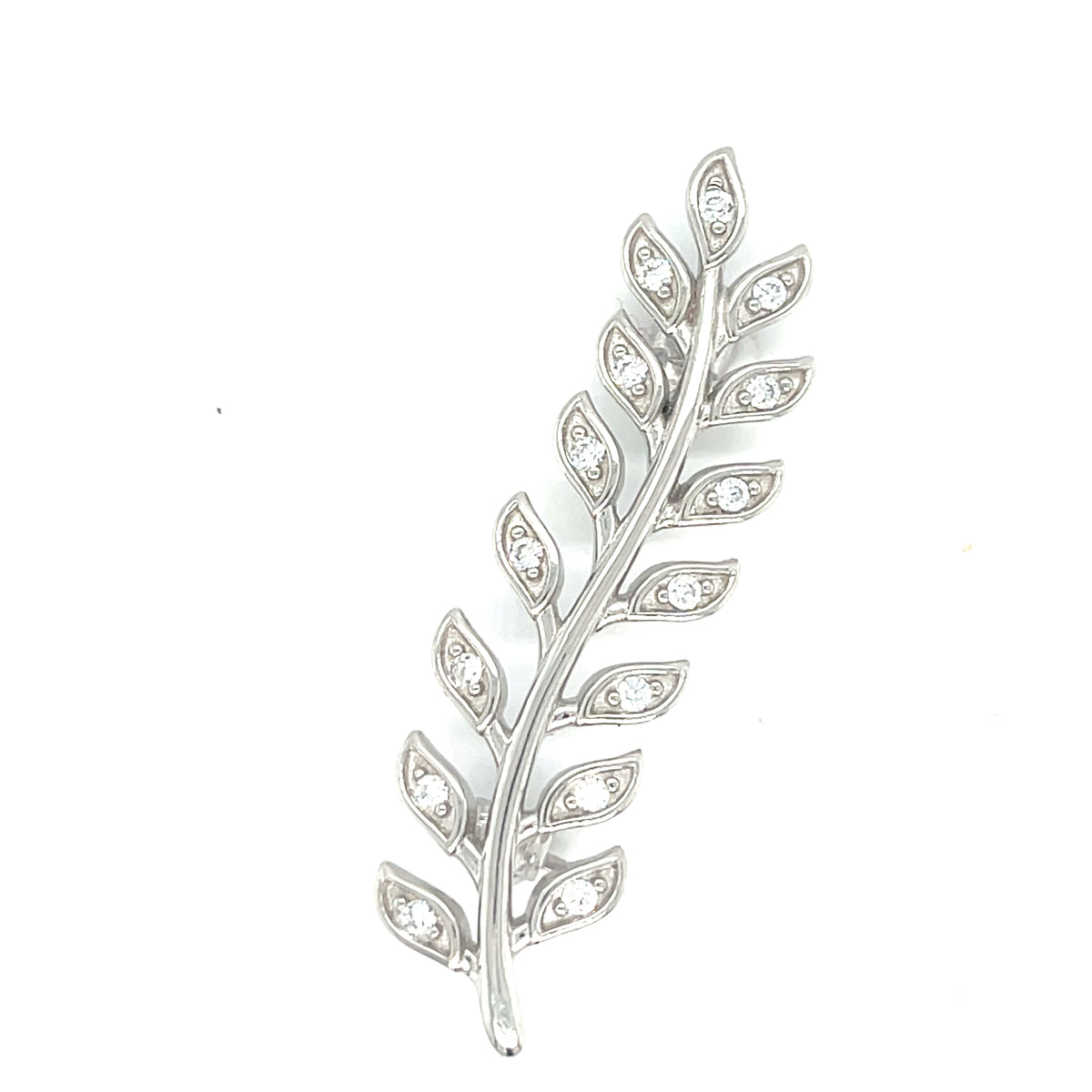 Silver Leaf brooch