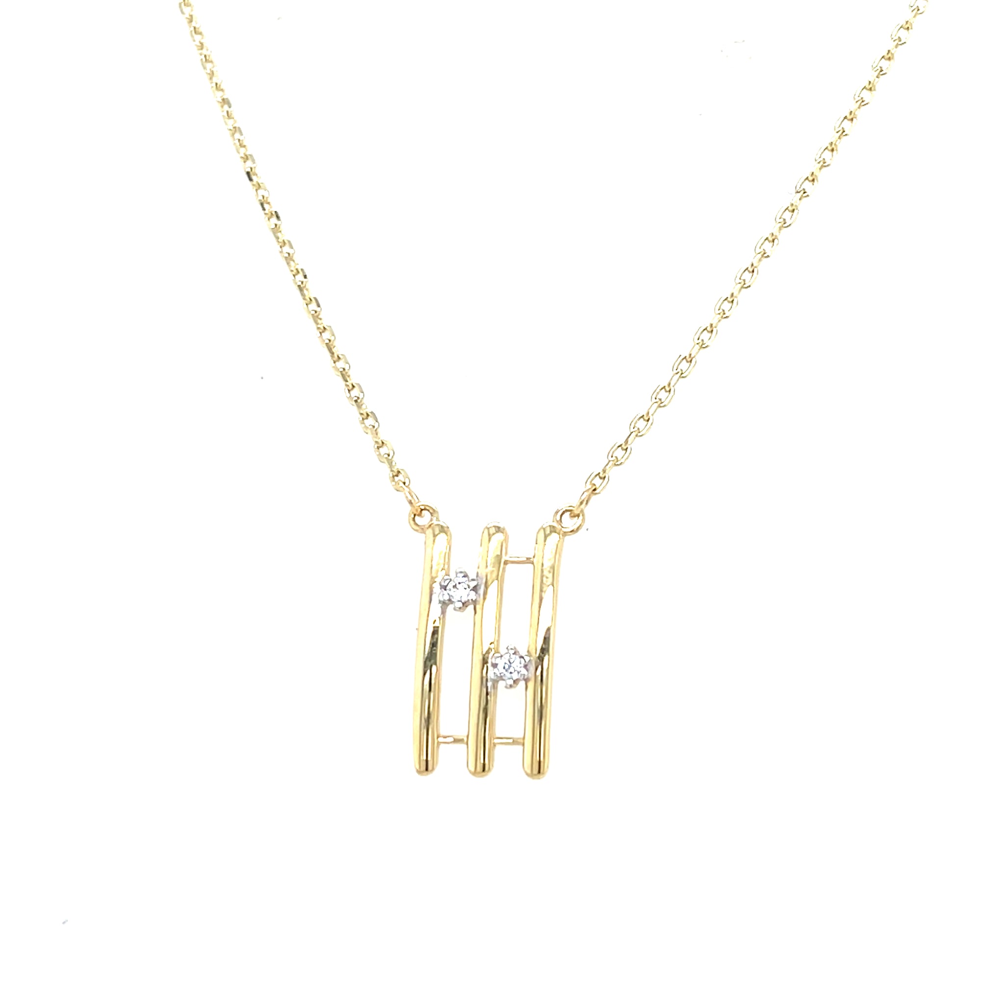 9kt Gold Gate Style Pendant