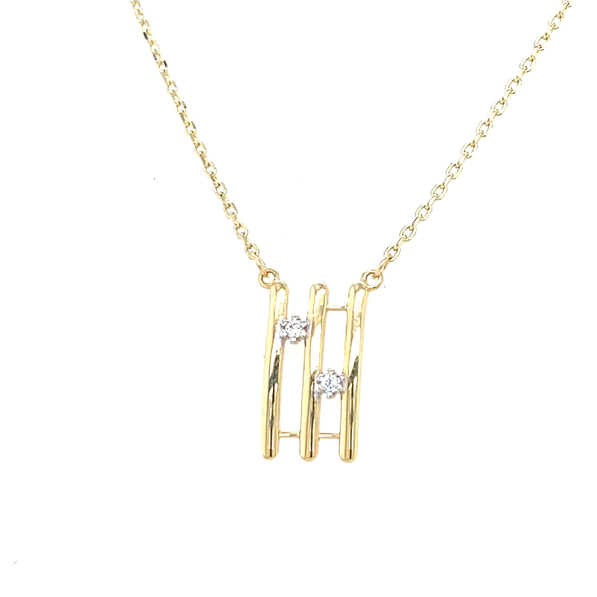 9kt Gold Gate Style Pendant