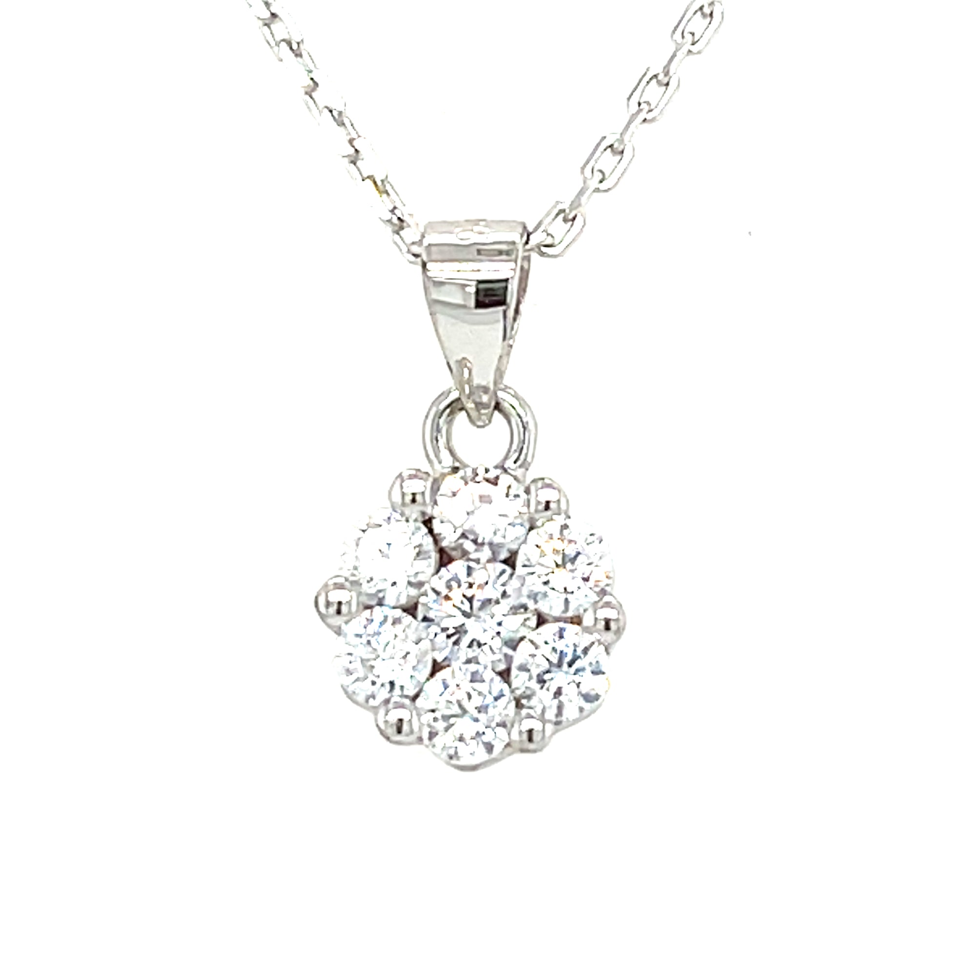 Sterling Silver Cluster Pendant