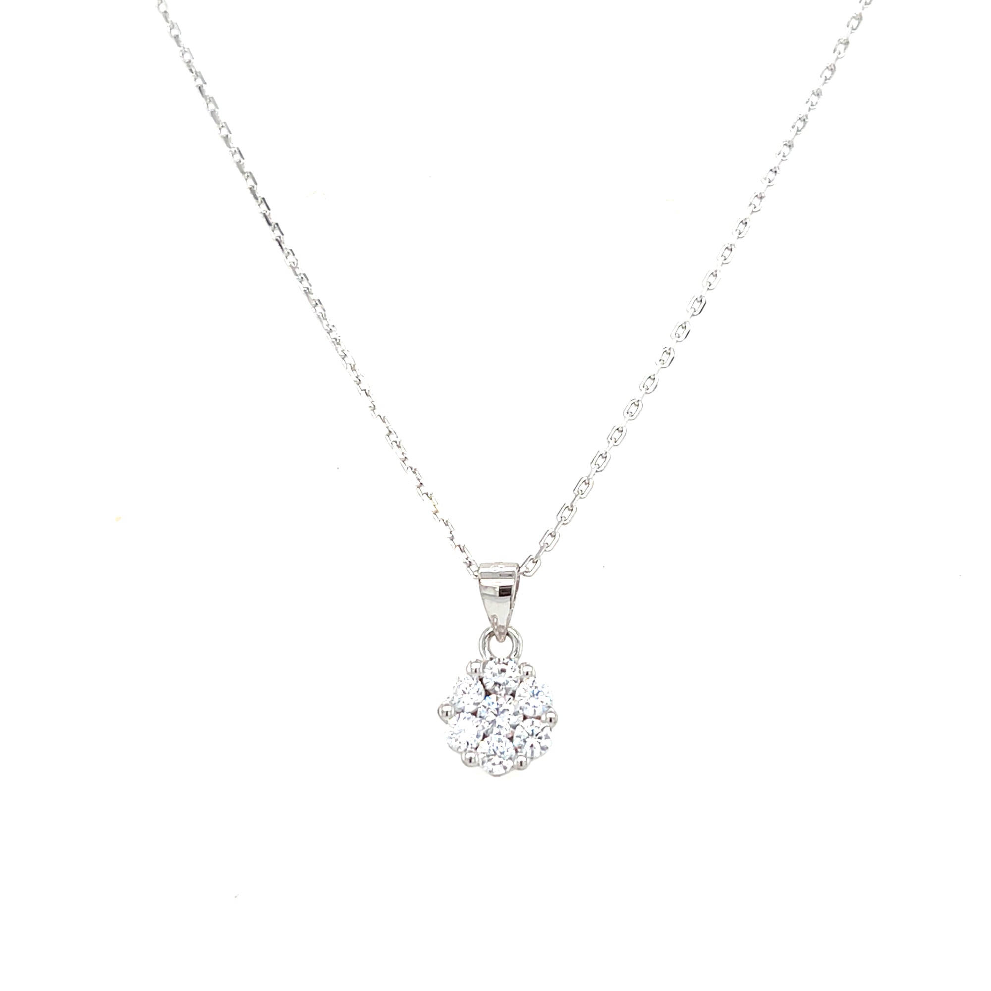 Sterling Silver Cluster Pendant