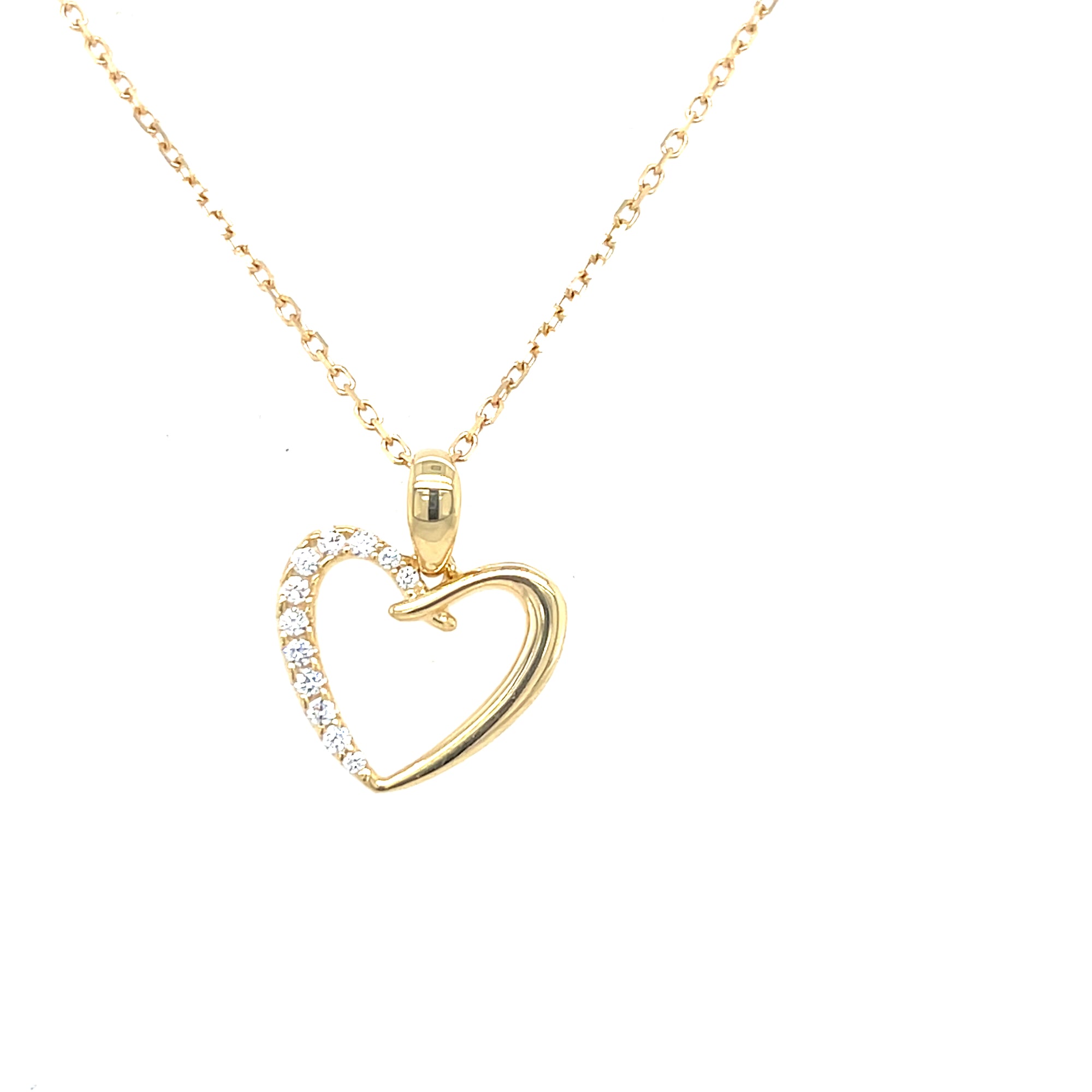 9kt Gold Heart Pendant