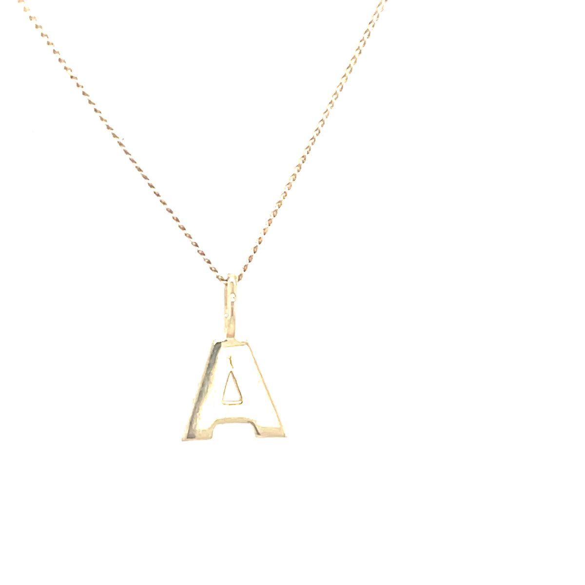 9kt Gold &#39;A&#39; Pendant