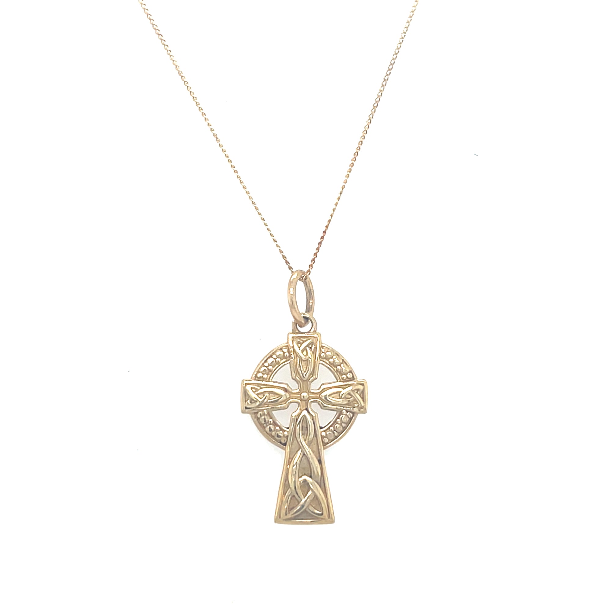 9kt Gold Cross &amp; Chain