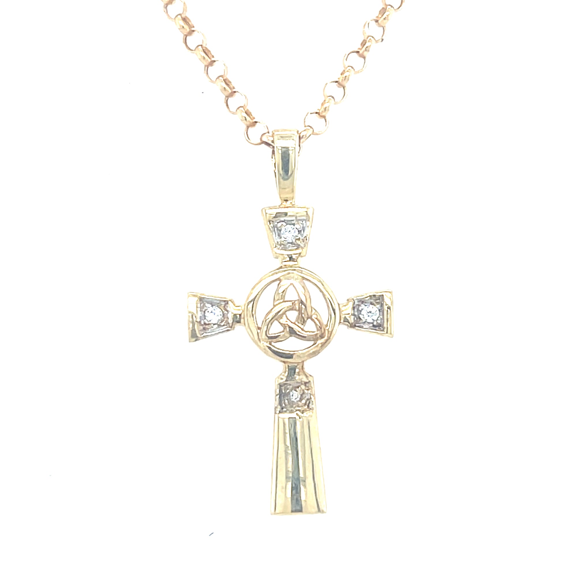 9kt Gold High Cross
