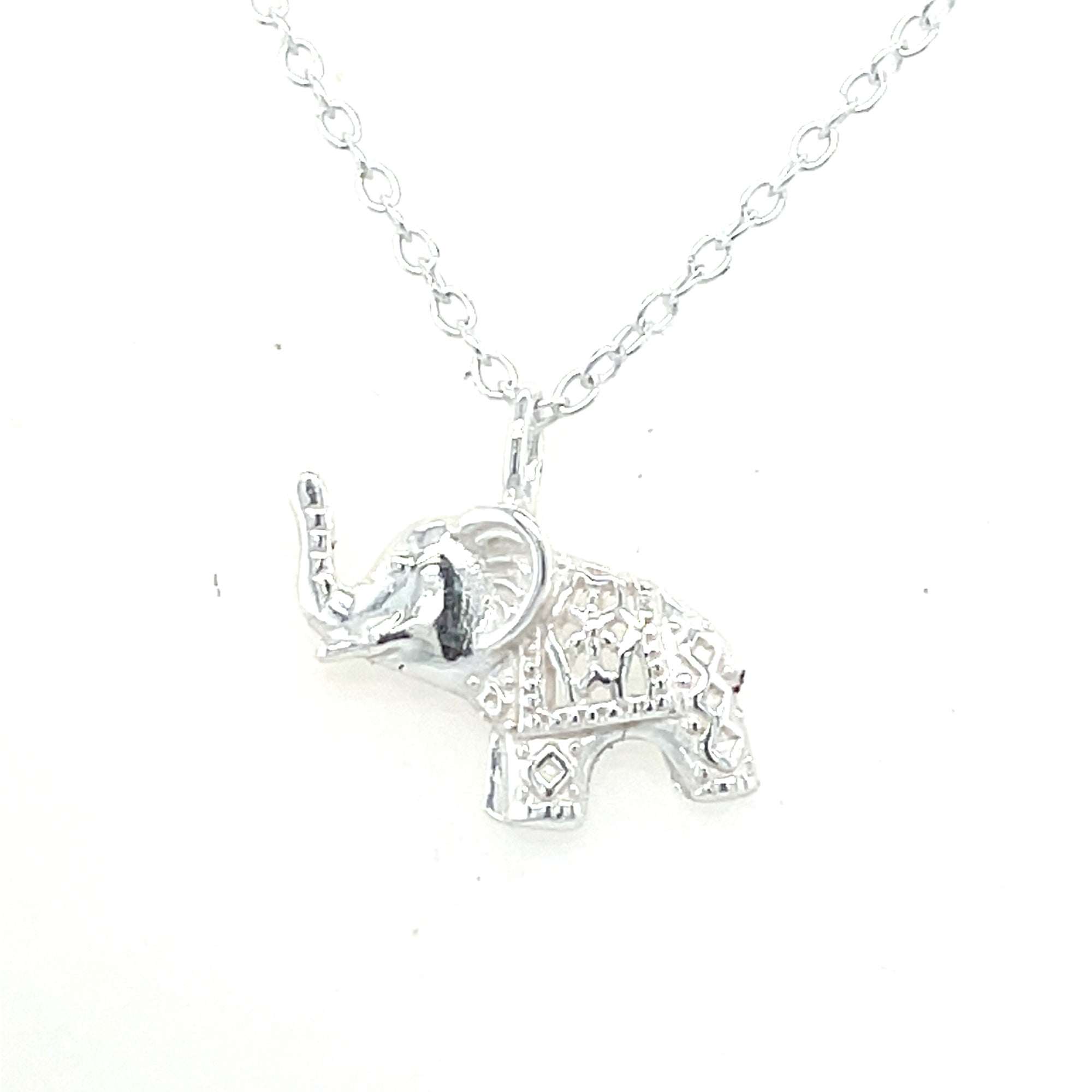 Sterling Silver Elephant Pendant