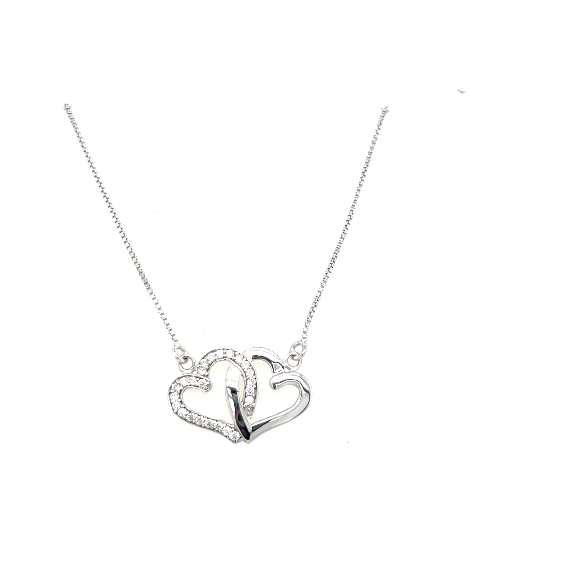 Sterling silver Intwinned Heart pendant