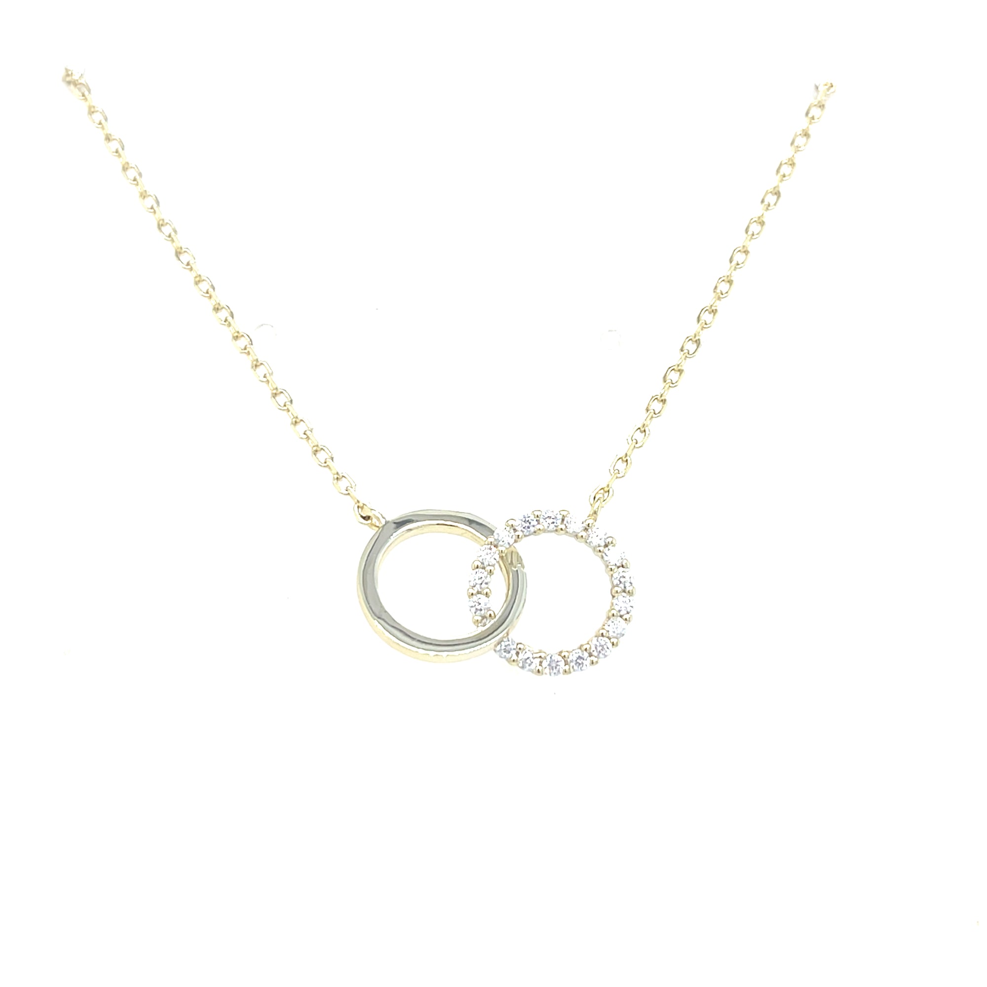 Gold Plated Intertwinned Circle Pendant
