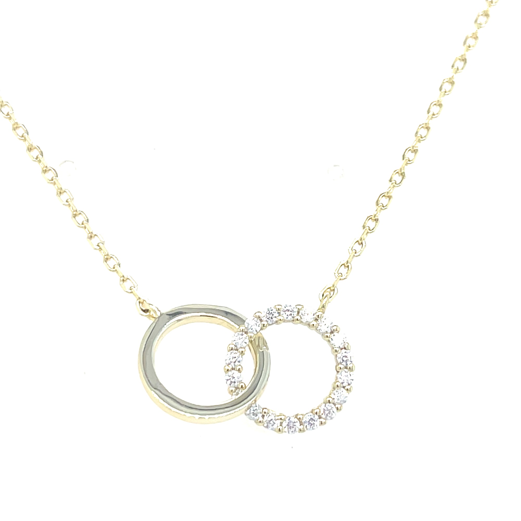 Gold Plated Intertwinned Circle Pendant