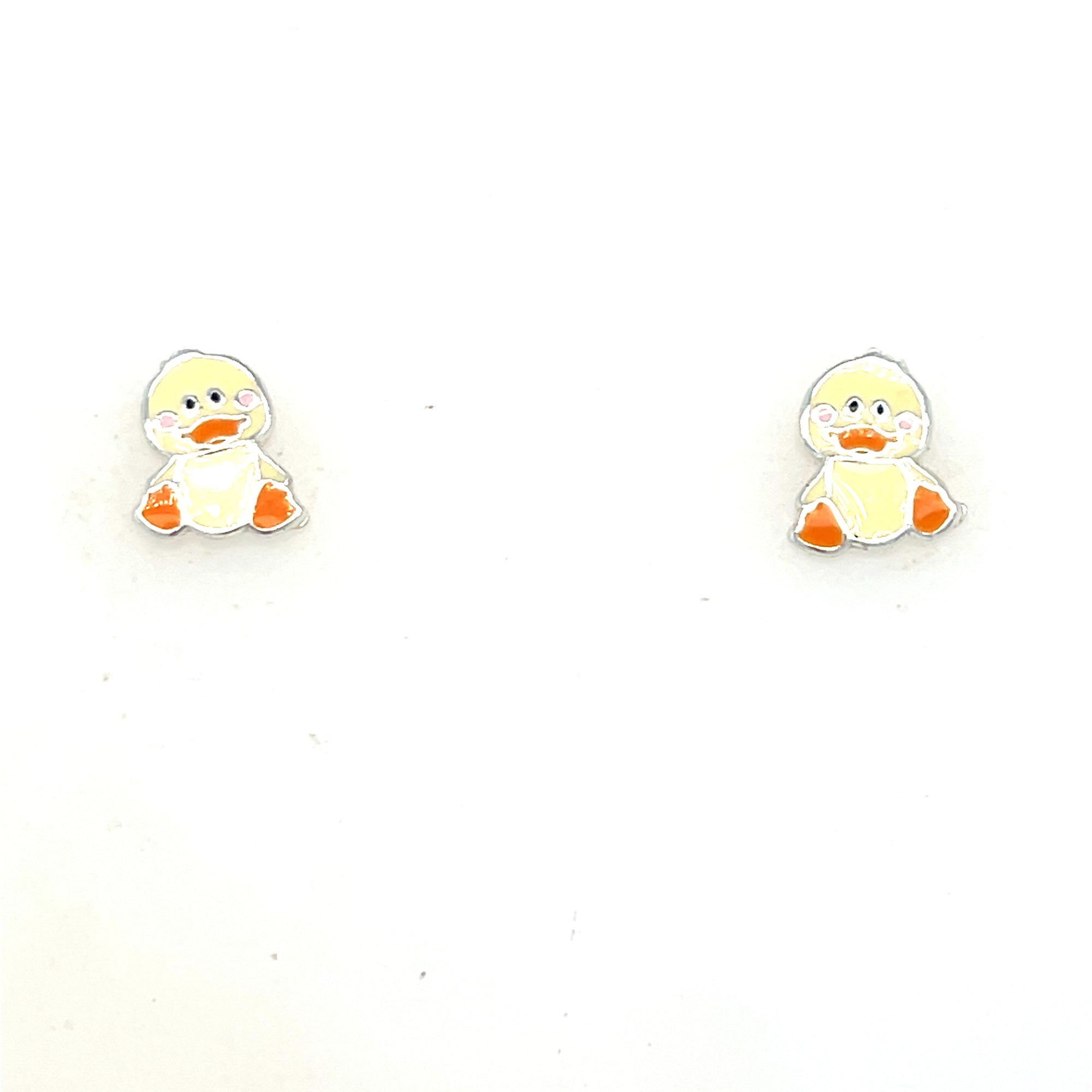 Sterling Silver Chick Kids Earrings