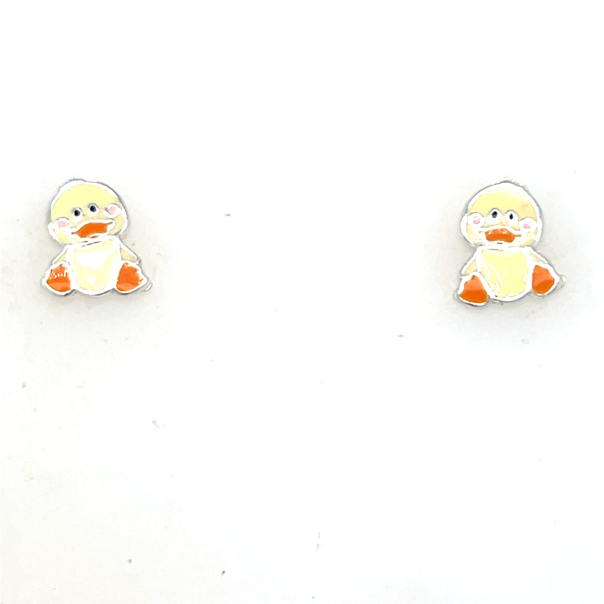 Sterling Silver Chick Kids Earrings