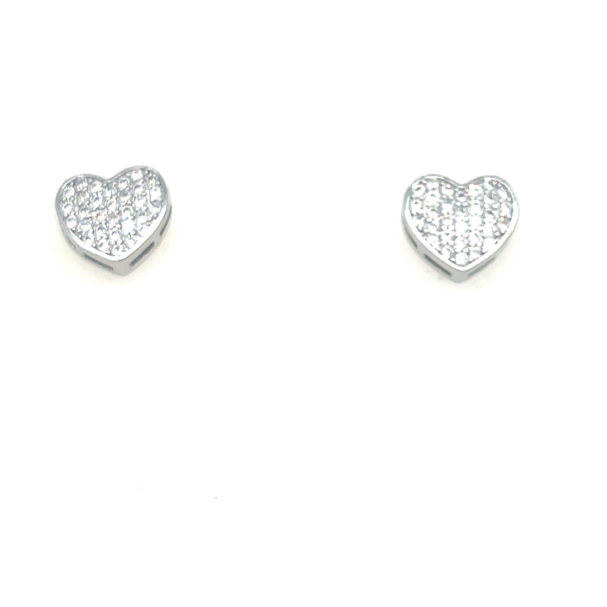Sterling silver heart earrings