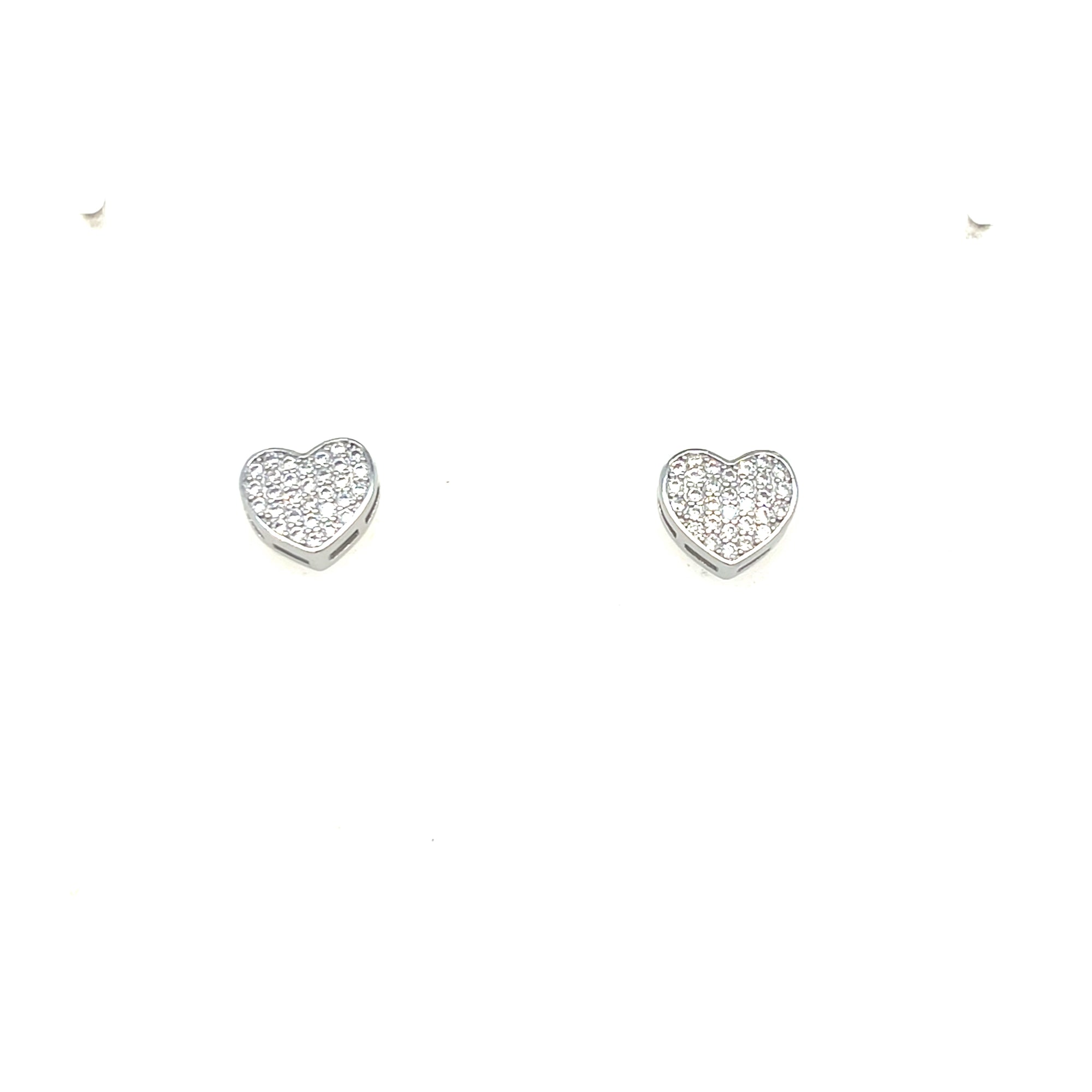 Sterling silver heart earrings
