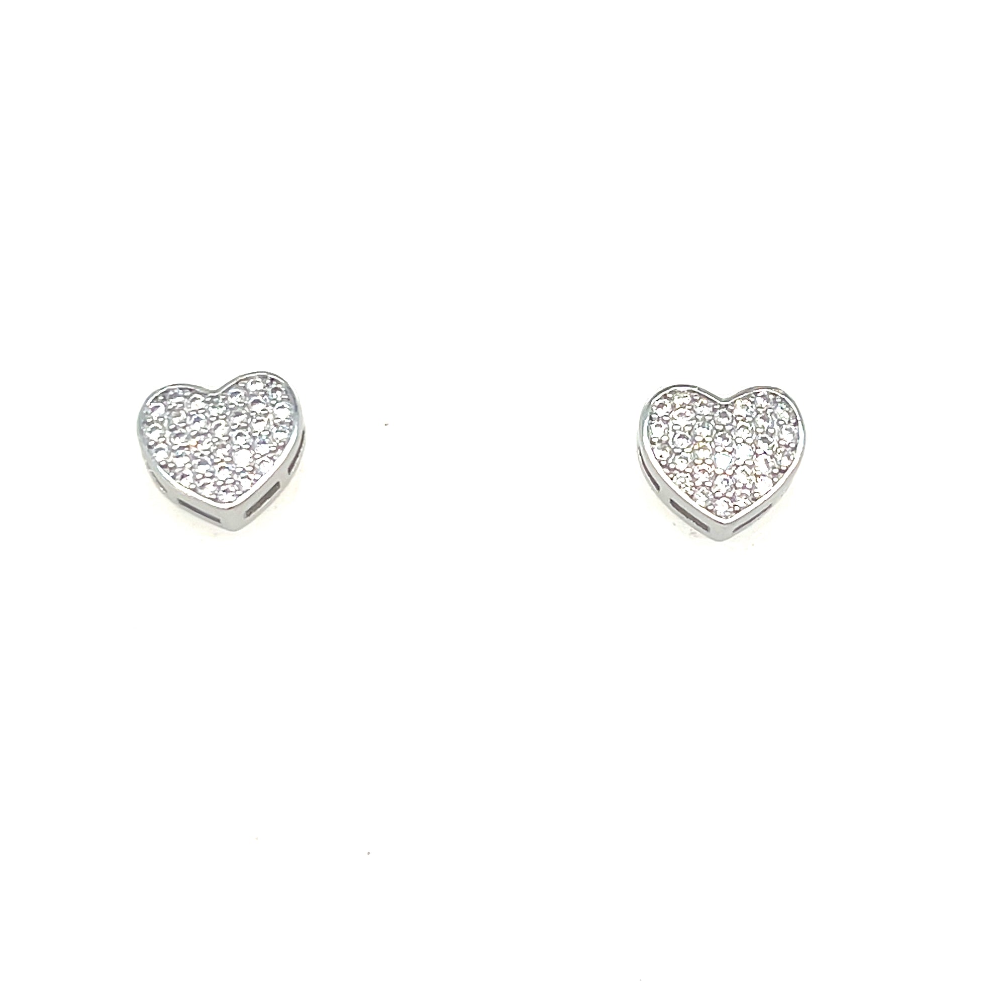 Sterling silver heart earrings