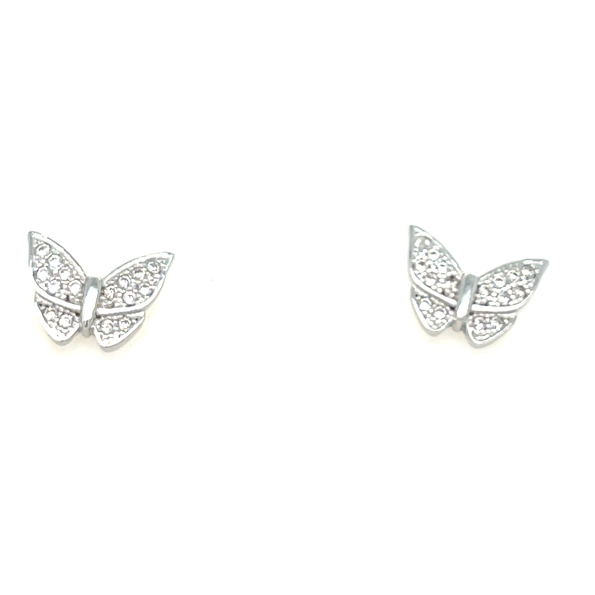 Sterling silver butterfly earrings