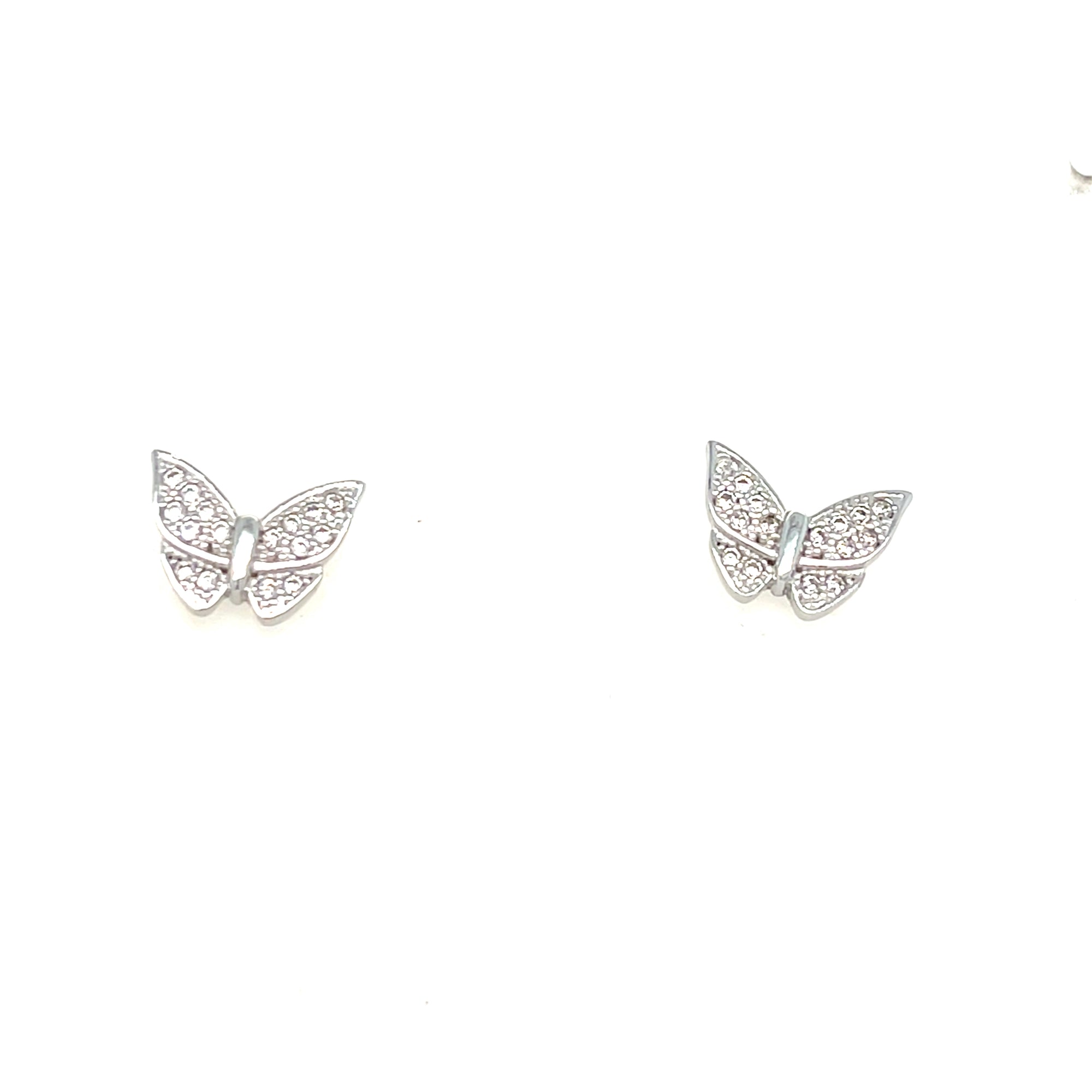 Sterling silver butterfly earrings