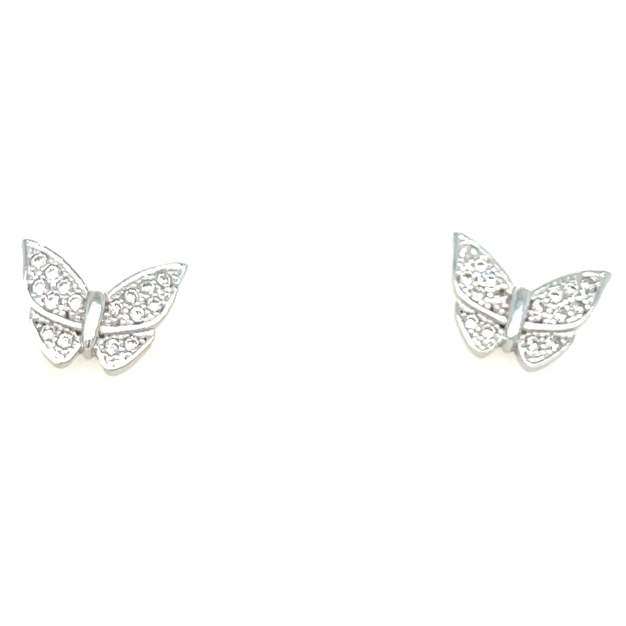 Sterling silver butterfly earrings