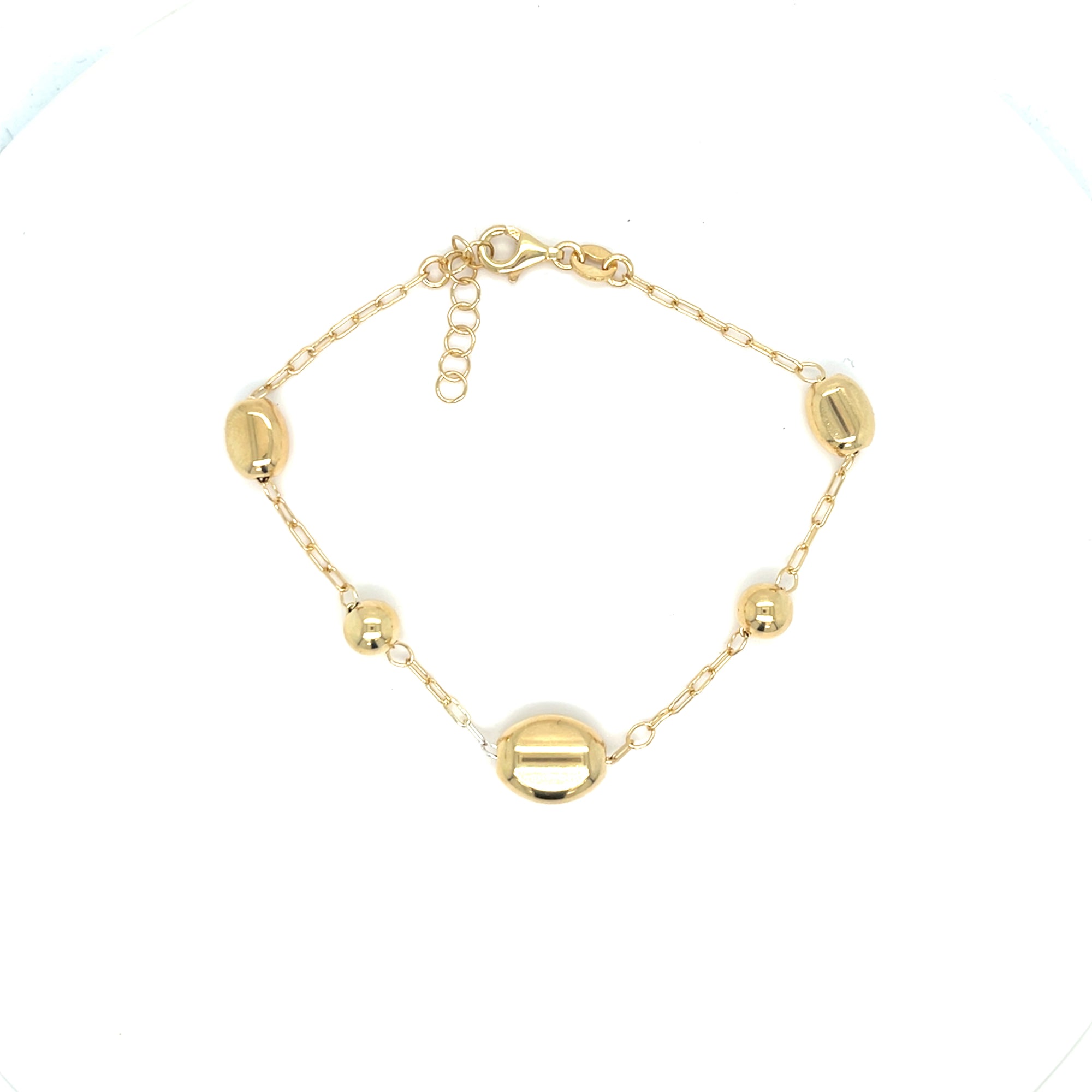 Gold Plated Bead Bracelet