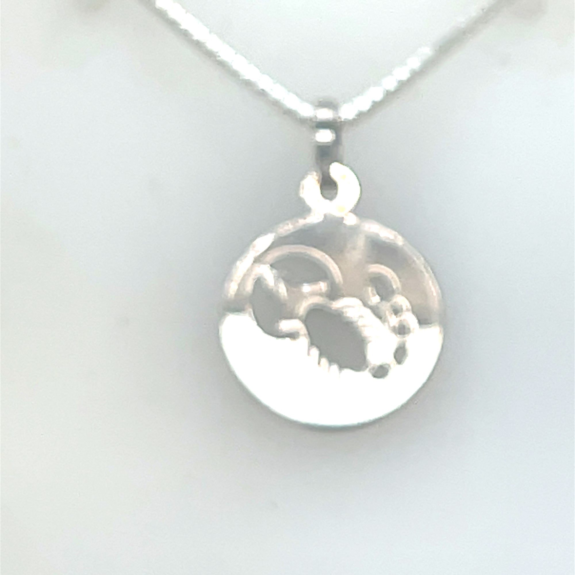 Sterling silver zodizc pendant (SCORPIO)