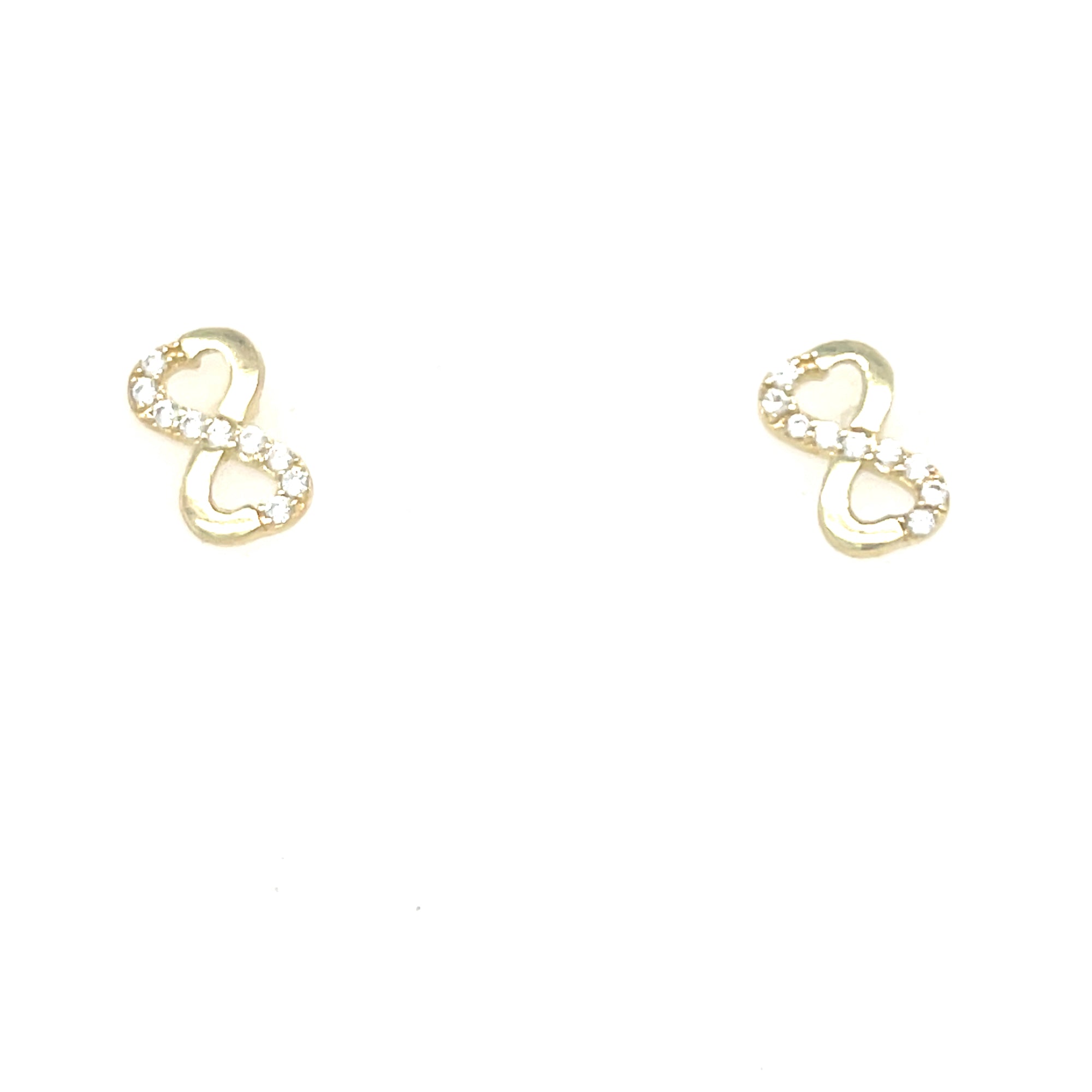 9kt Gold Infinity Earrings