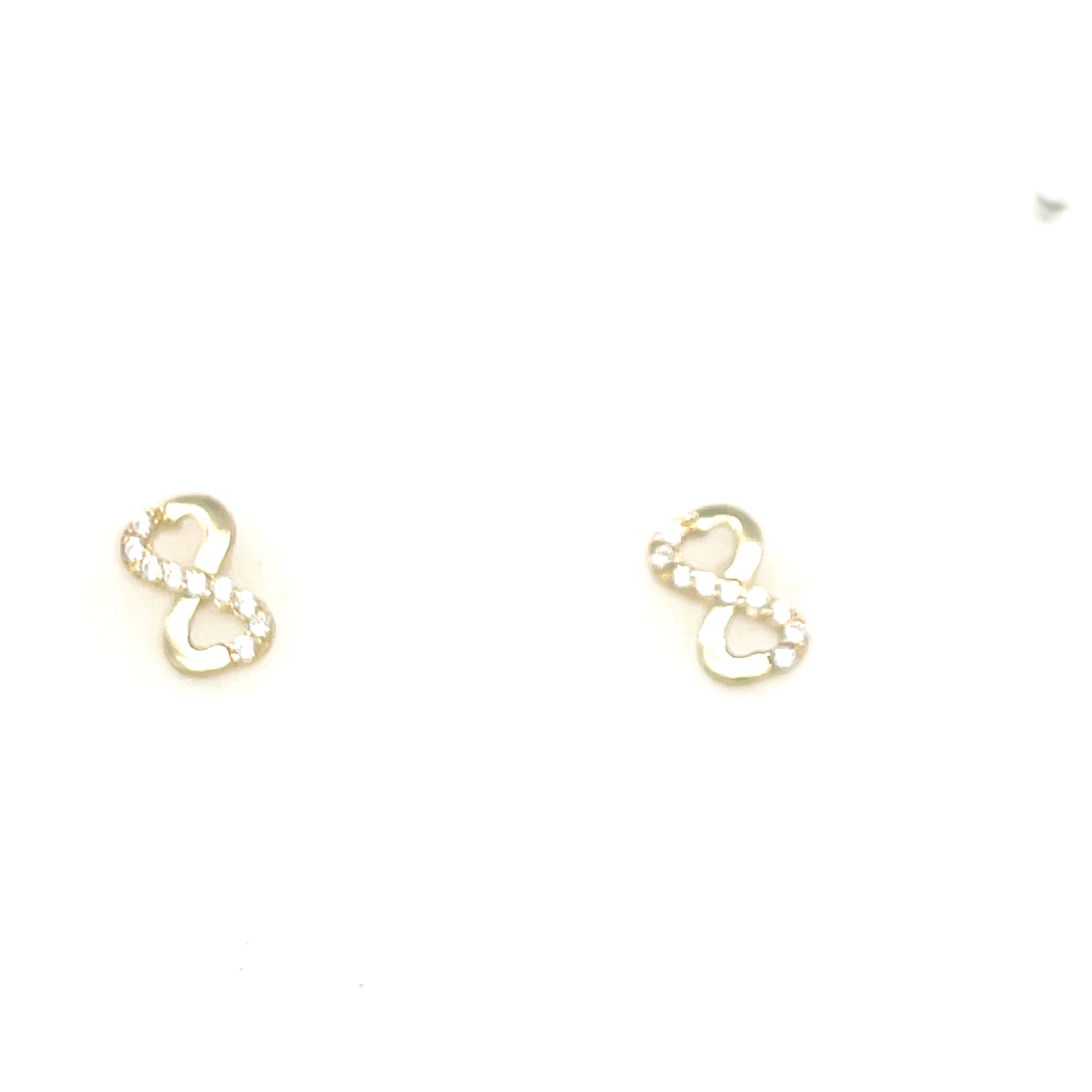 9kt Gold Infinity Earrings
