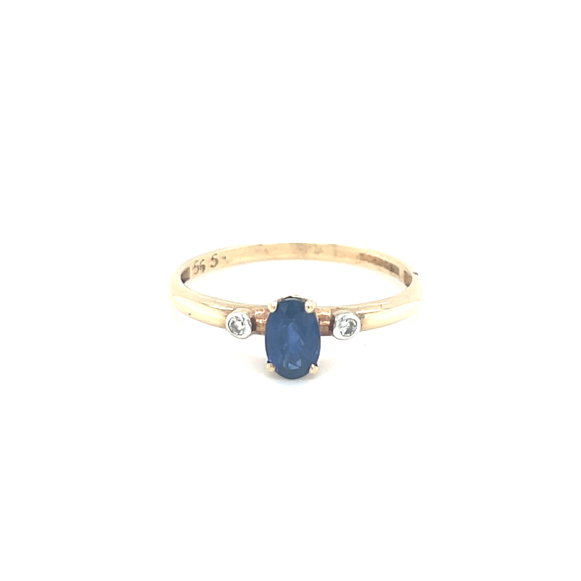 9kt Gold Diamond &amp; Sapphire Rings