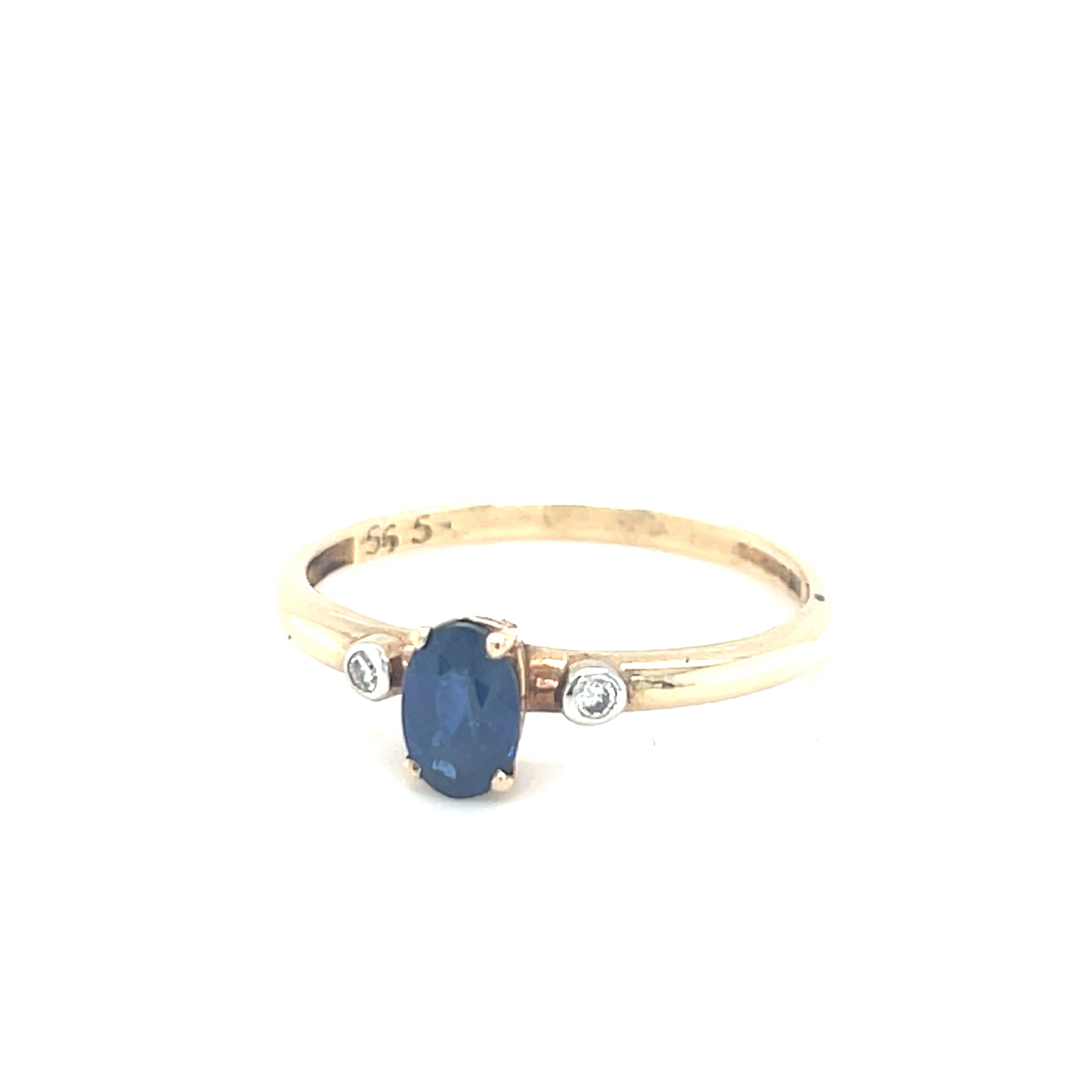 9kt Gold Diamond &amp; Sapphire Rings