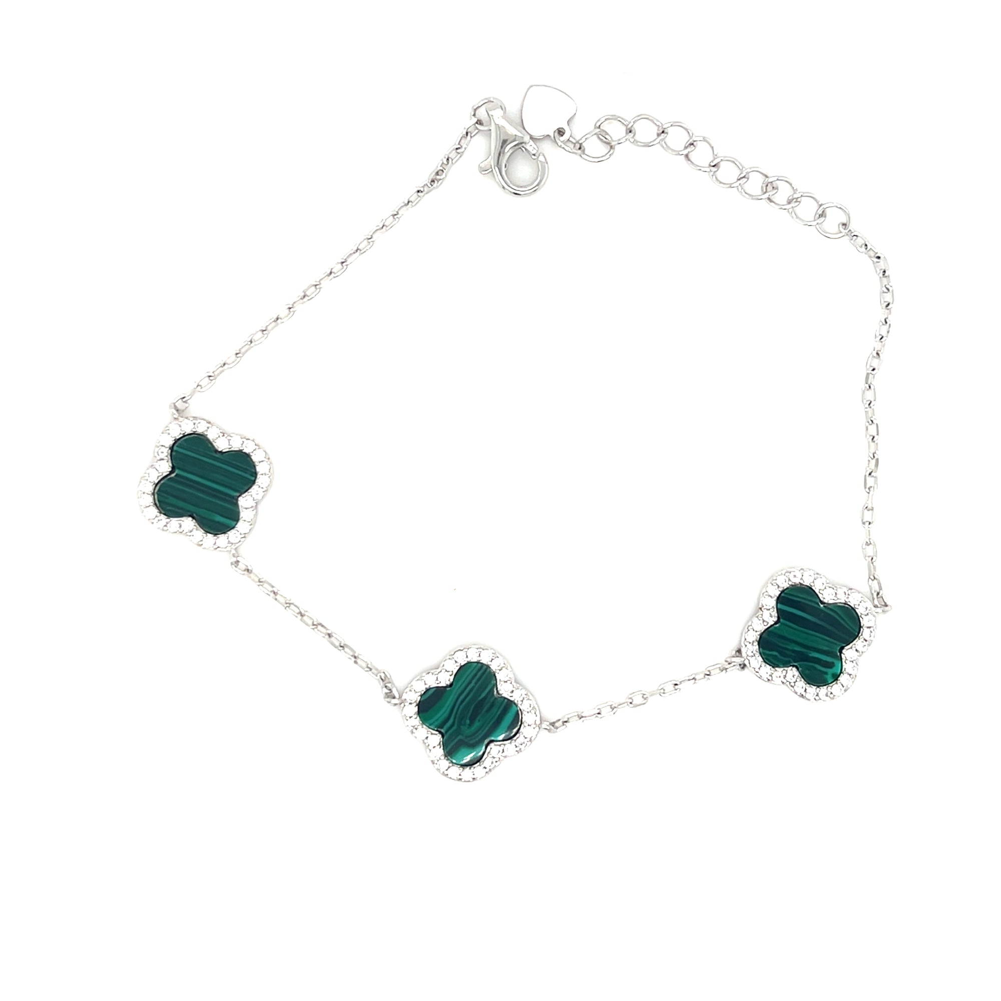 Sterling Silver Van Cleef Style Bracelet