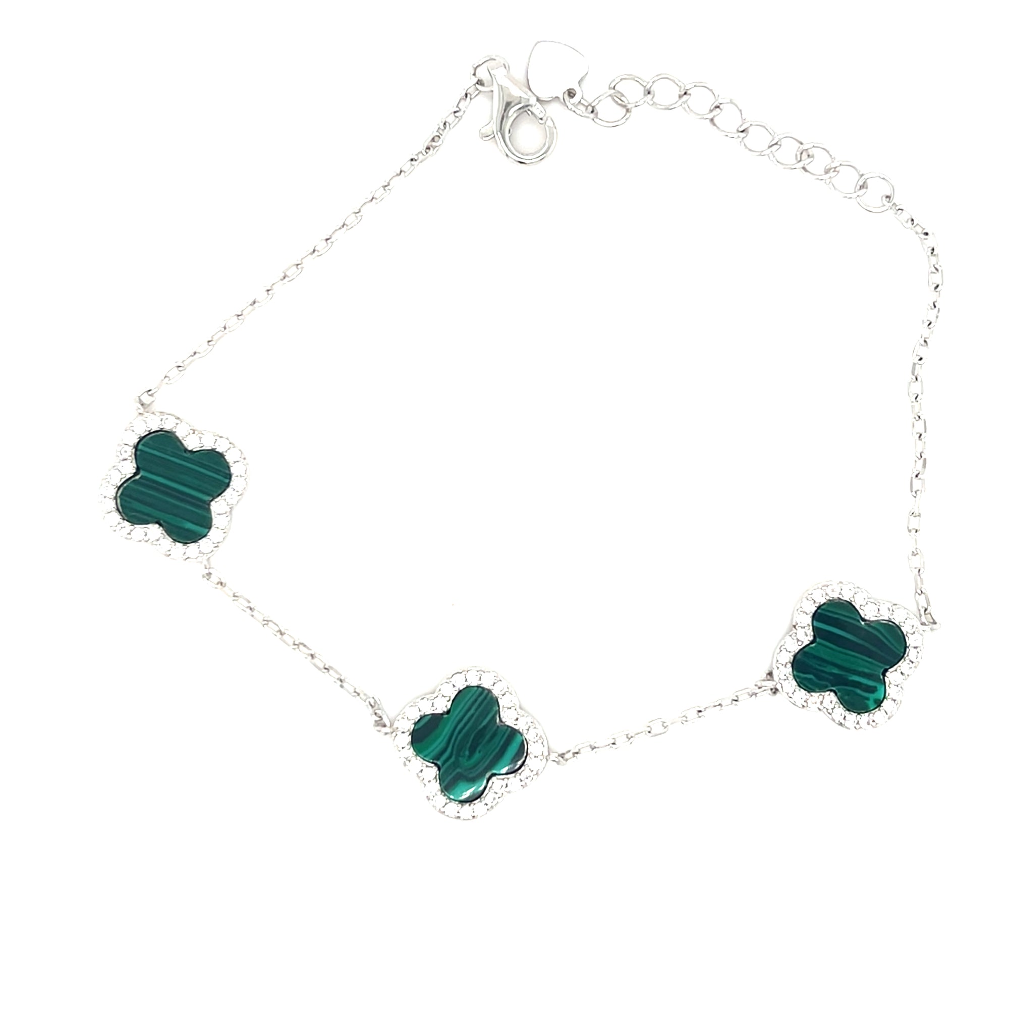 Sterling Silver Van Cleef Style Bracelet