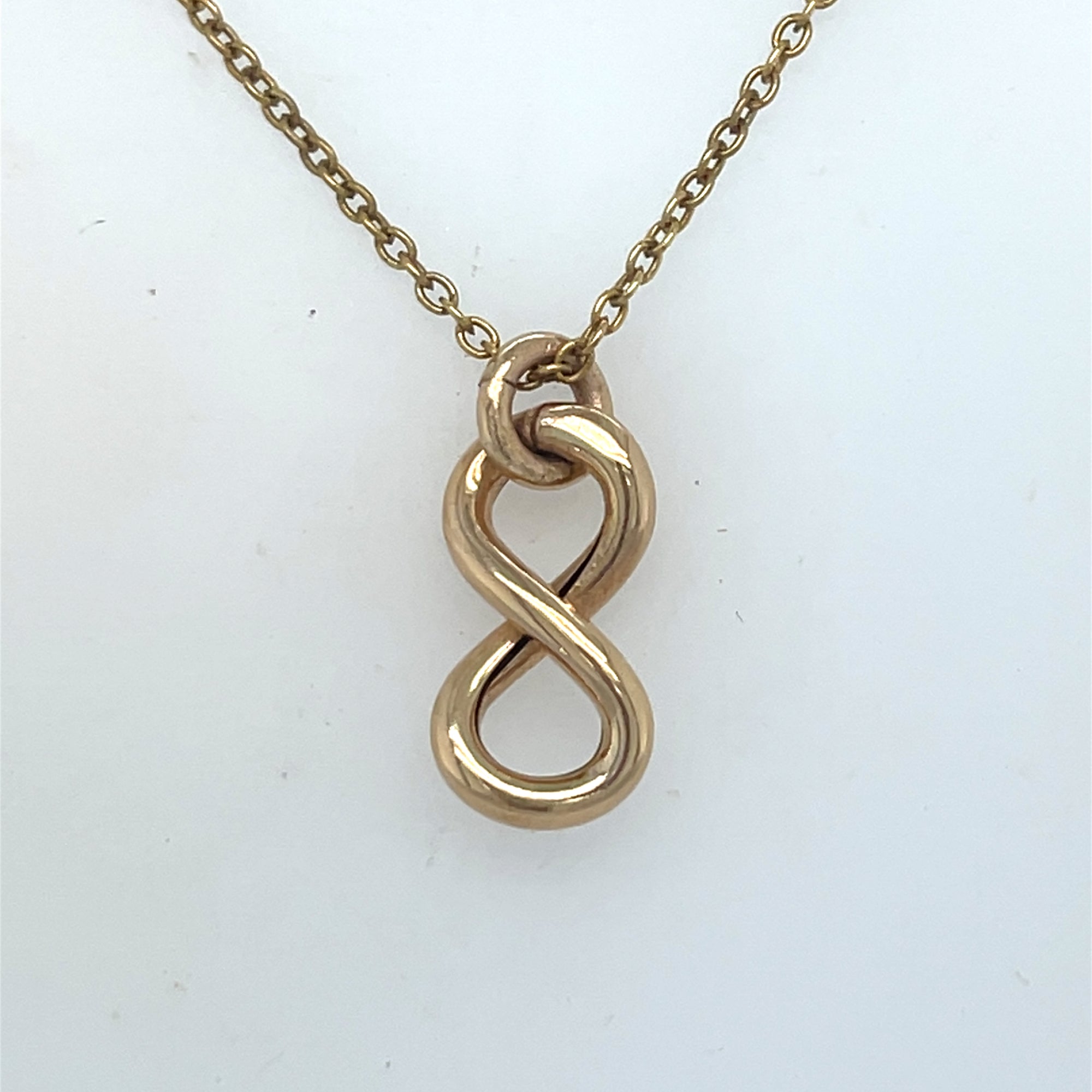 9kt Gold Infinity Pendant
