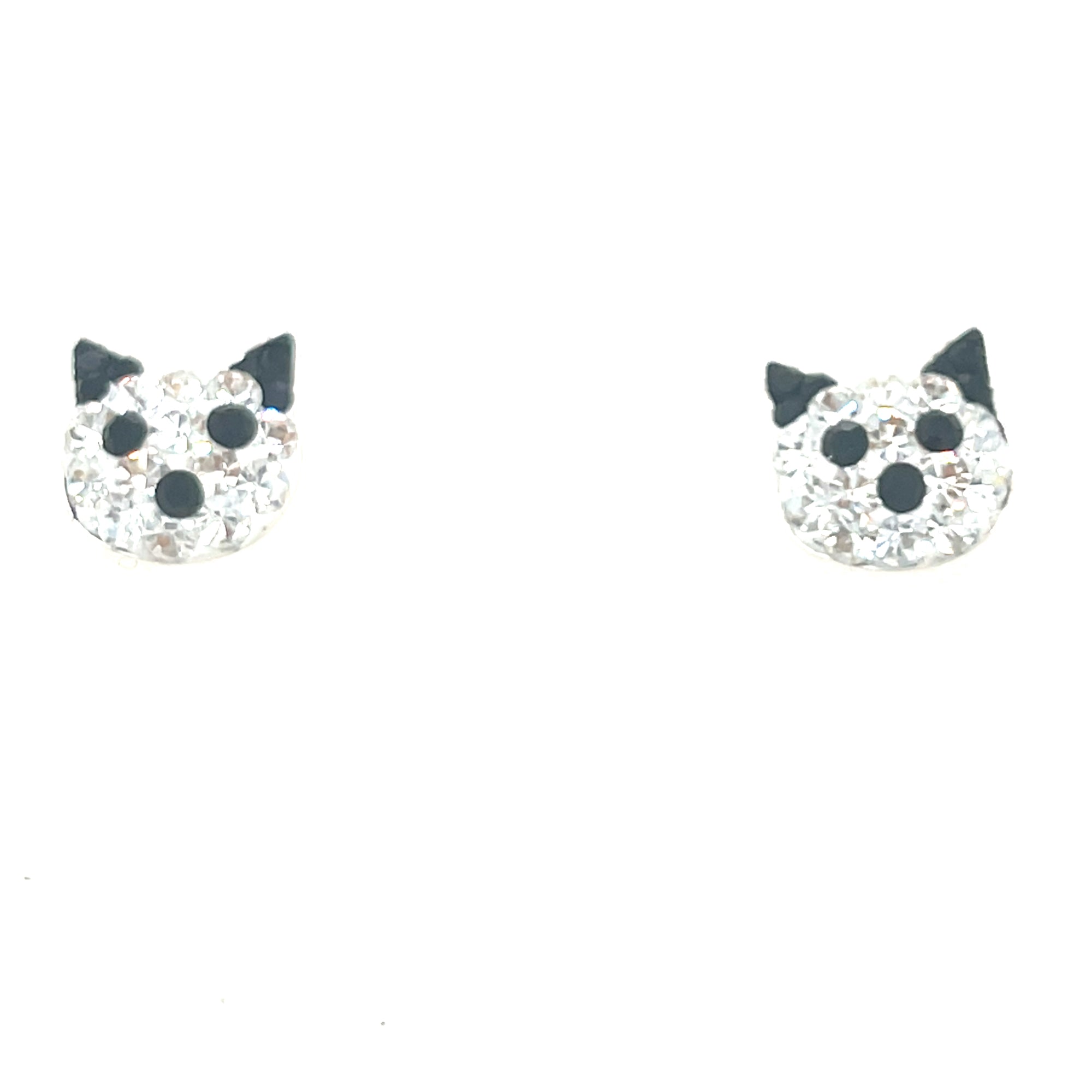 Sterling Silver Cat Earrings
