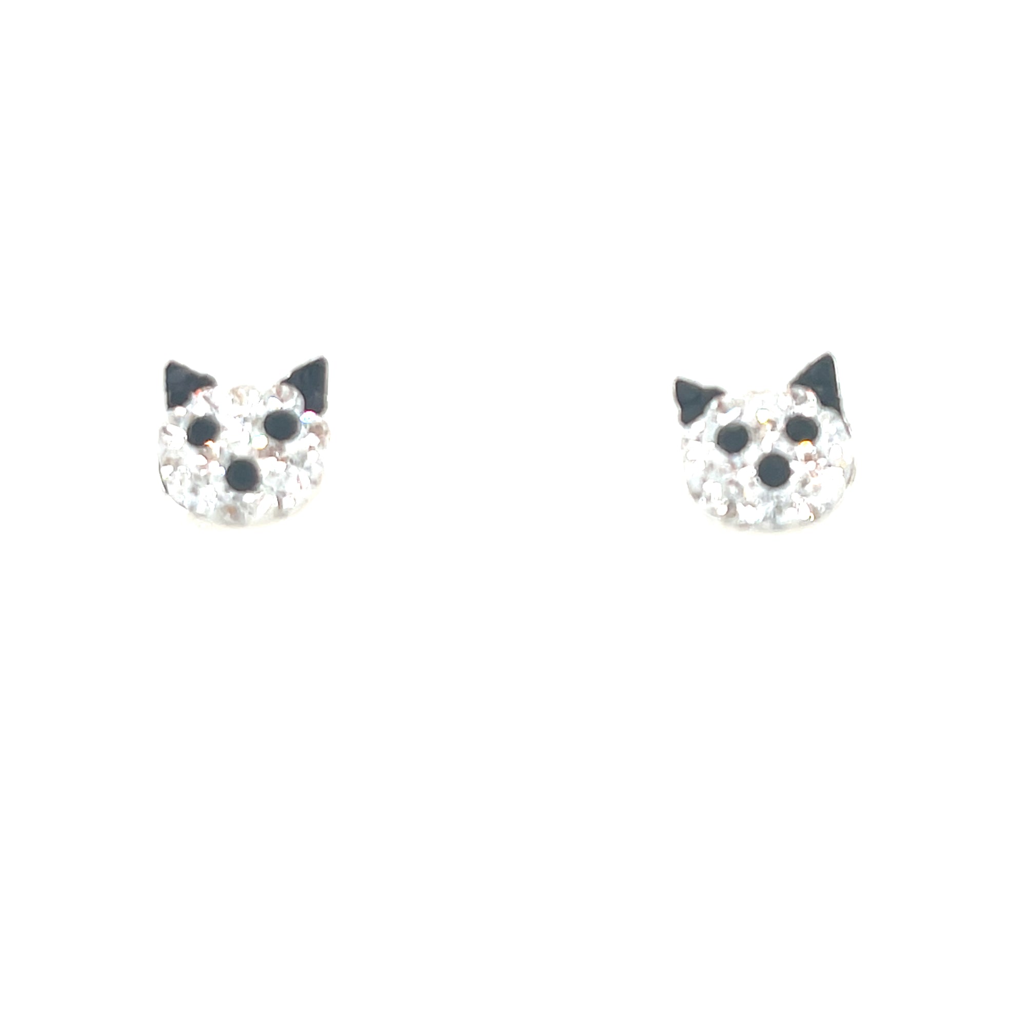 Sterling Silver Cat Earrings