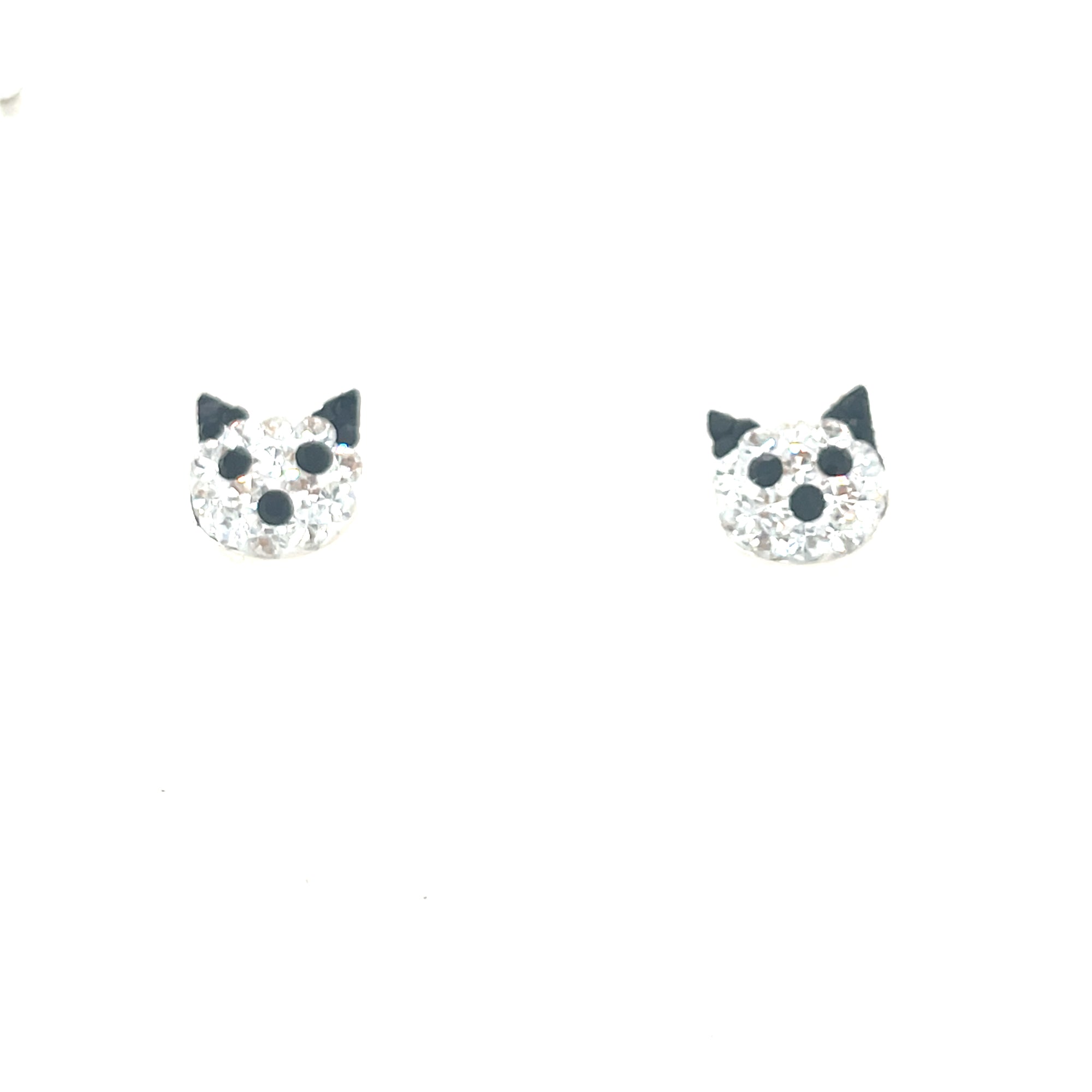 Sterling Silver Cat Earrings