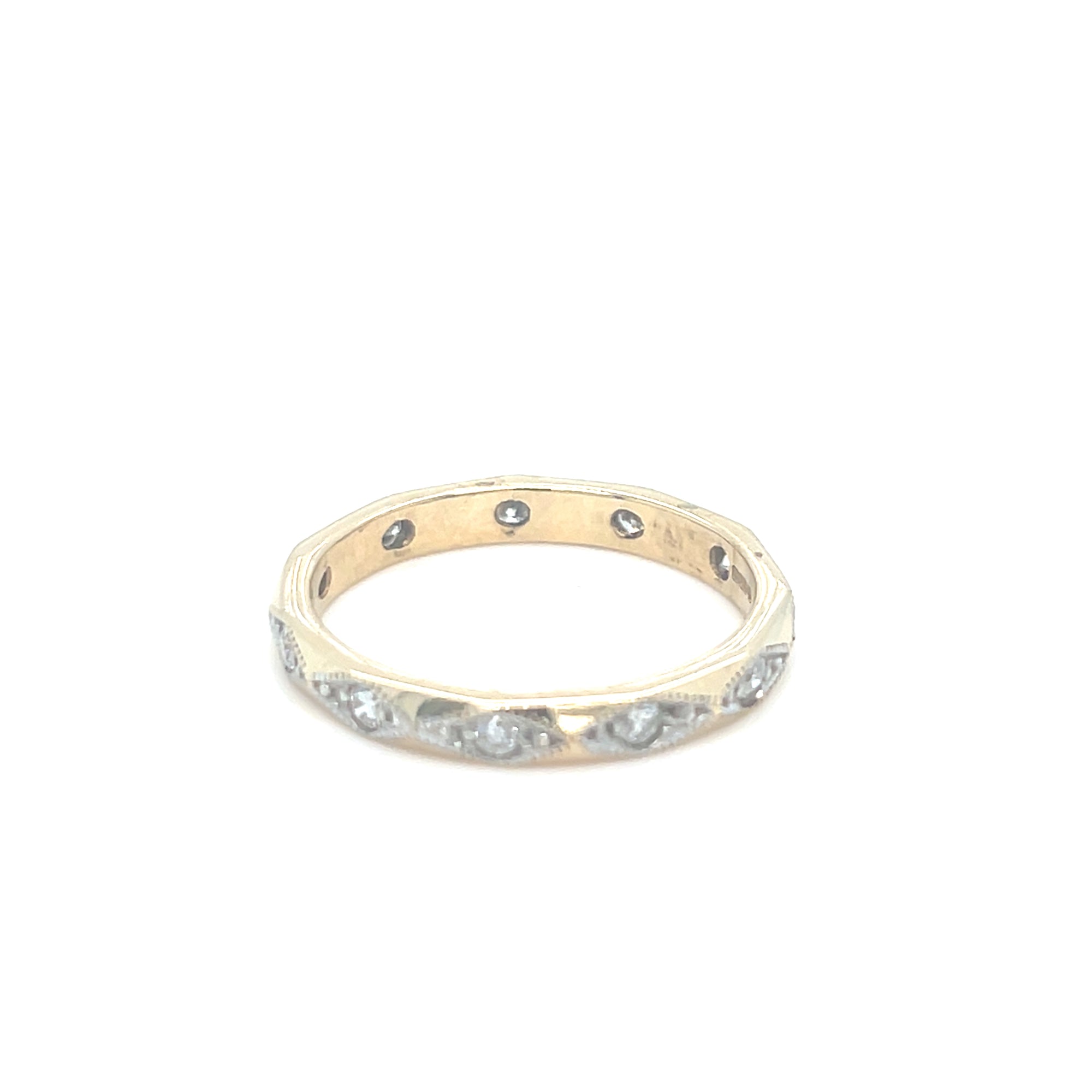 9kt Gold Full Circle Diamond Ring