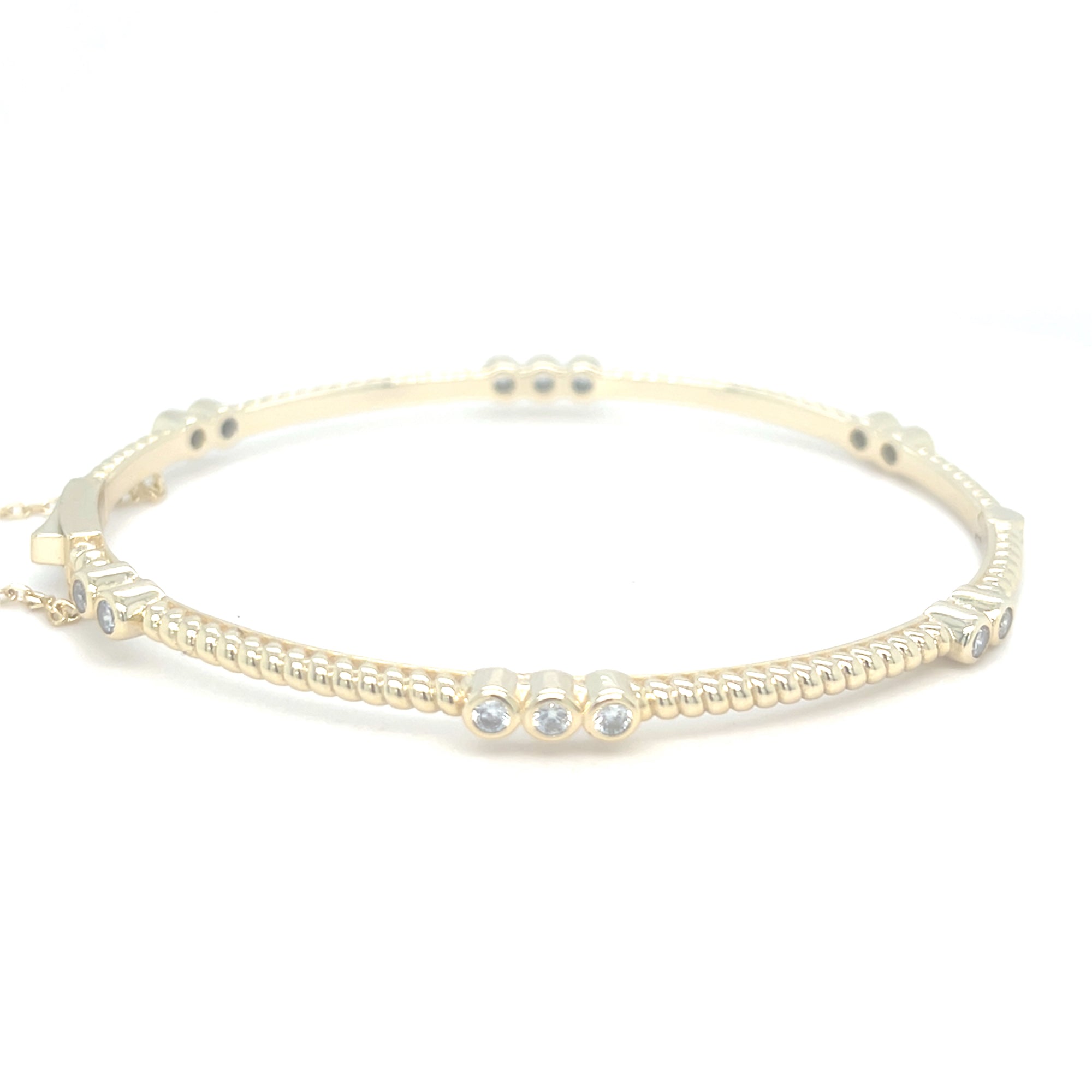 Gold Plated Stoneset Bangle