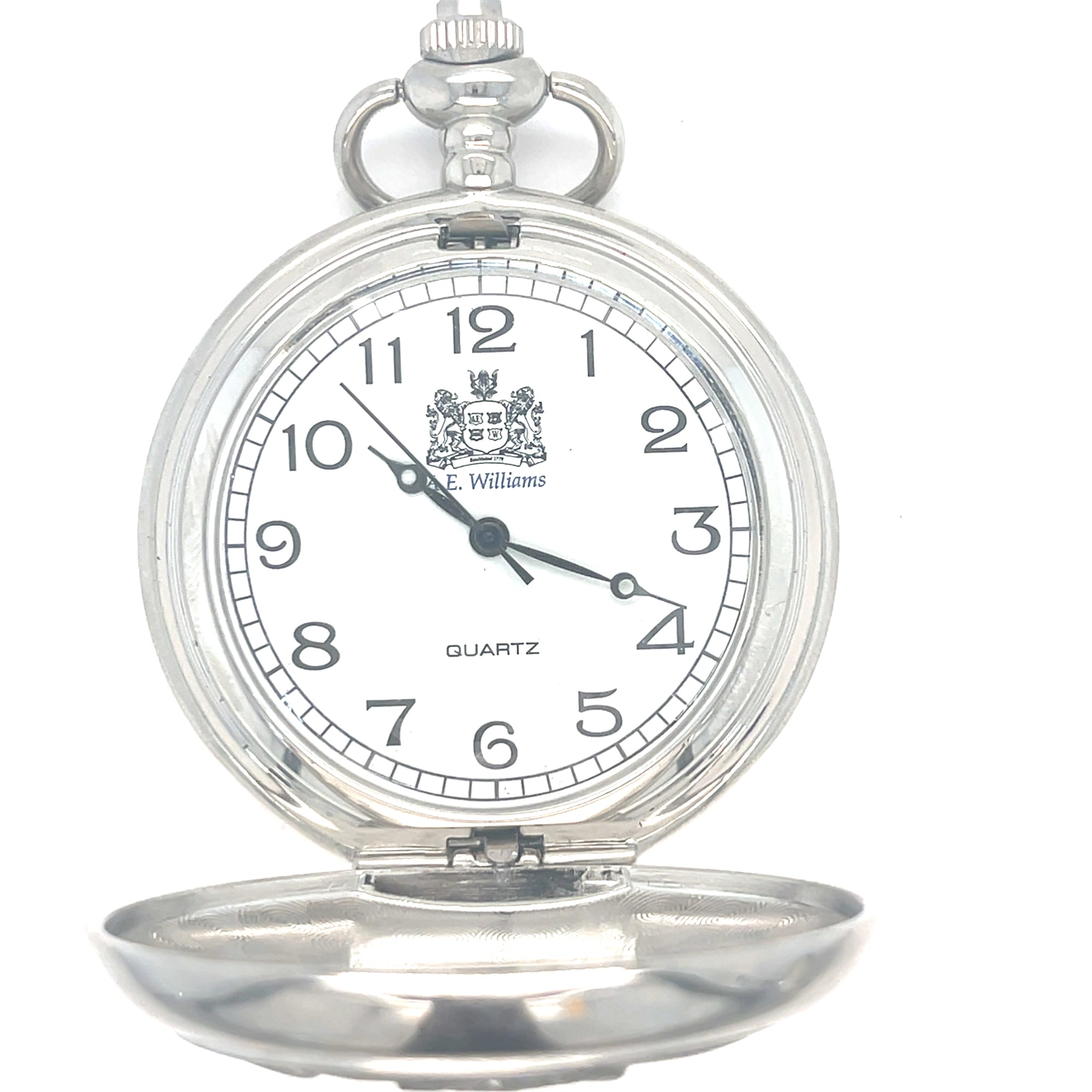 Pocket watch with golf scene