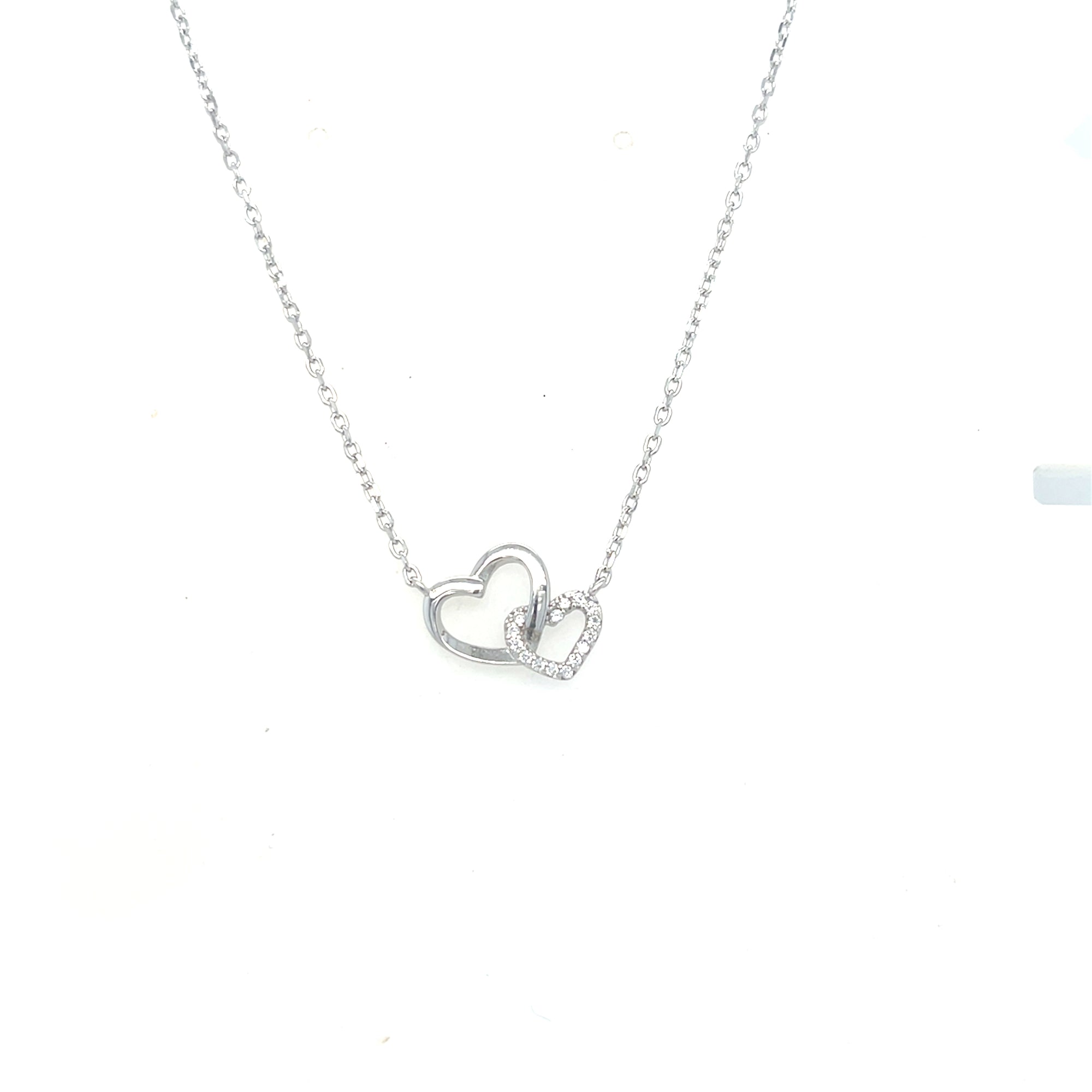 Sterling silver Interlocking Heart Pendant
