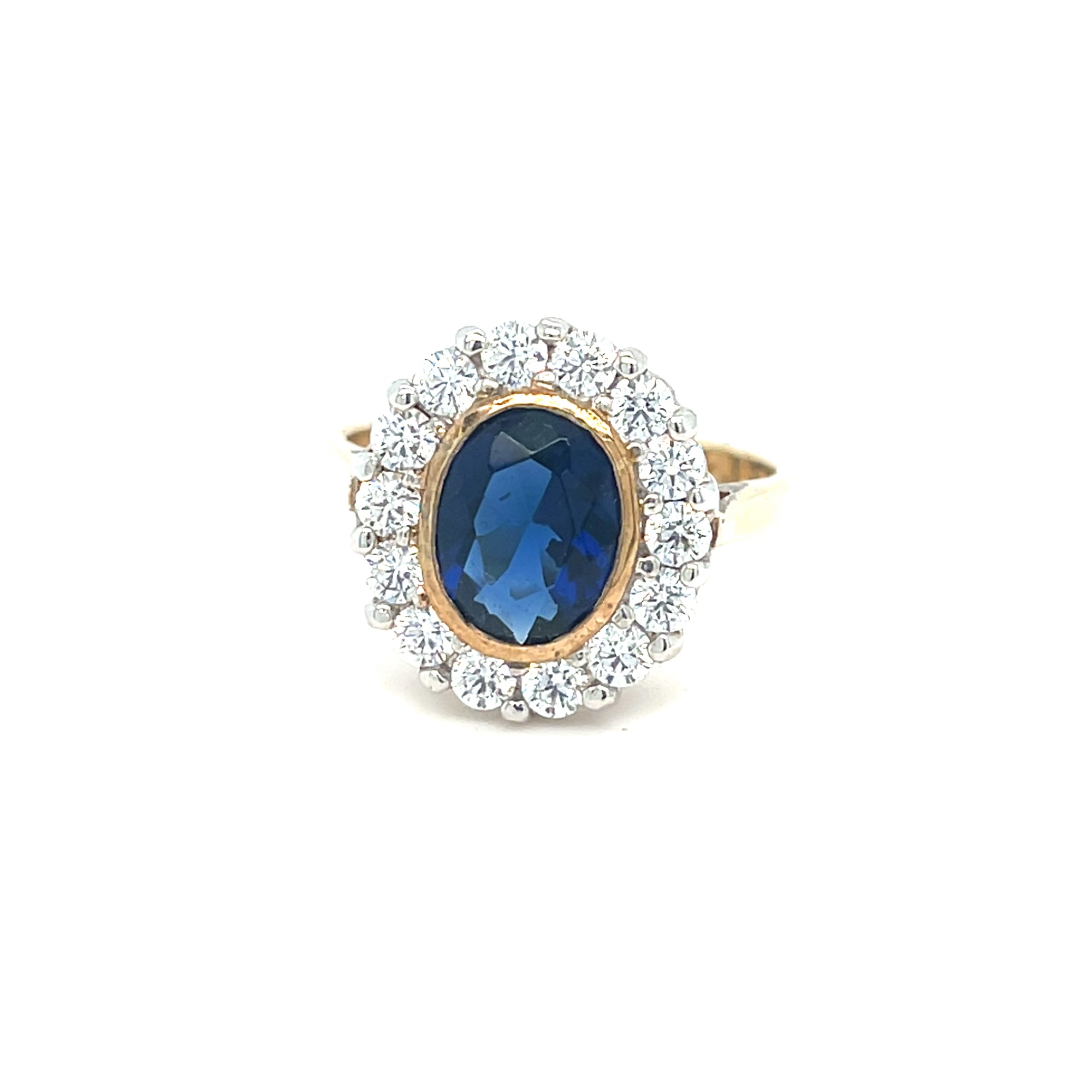 9kt Gold Cluster Ring