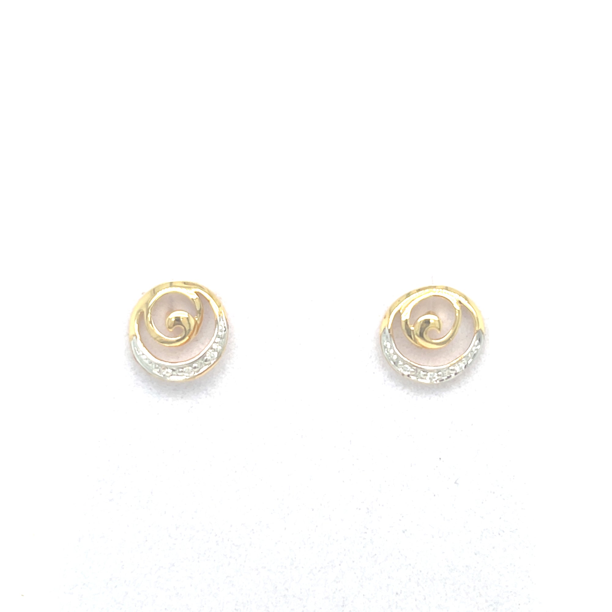 Gold Plated Swirl Earrings