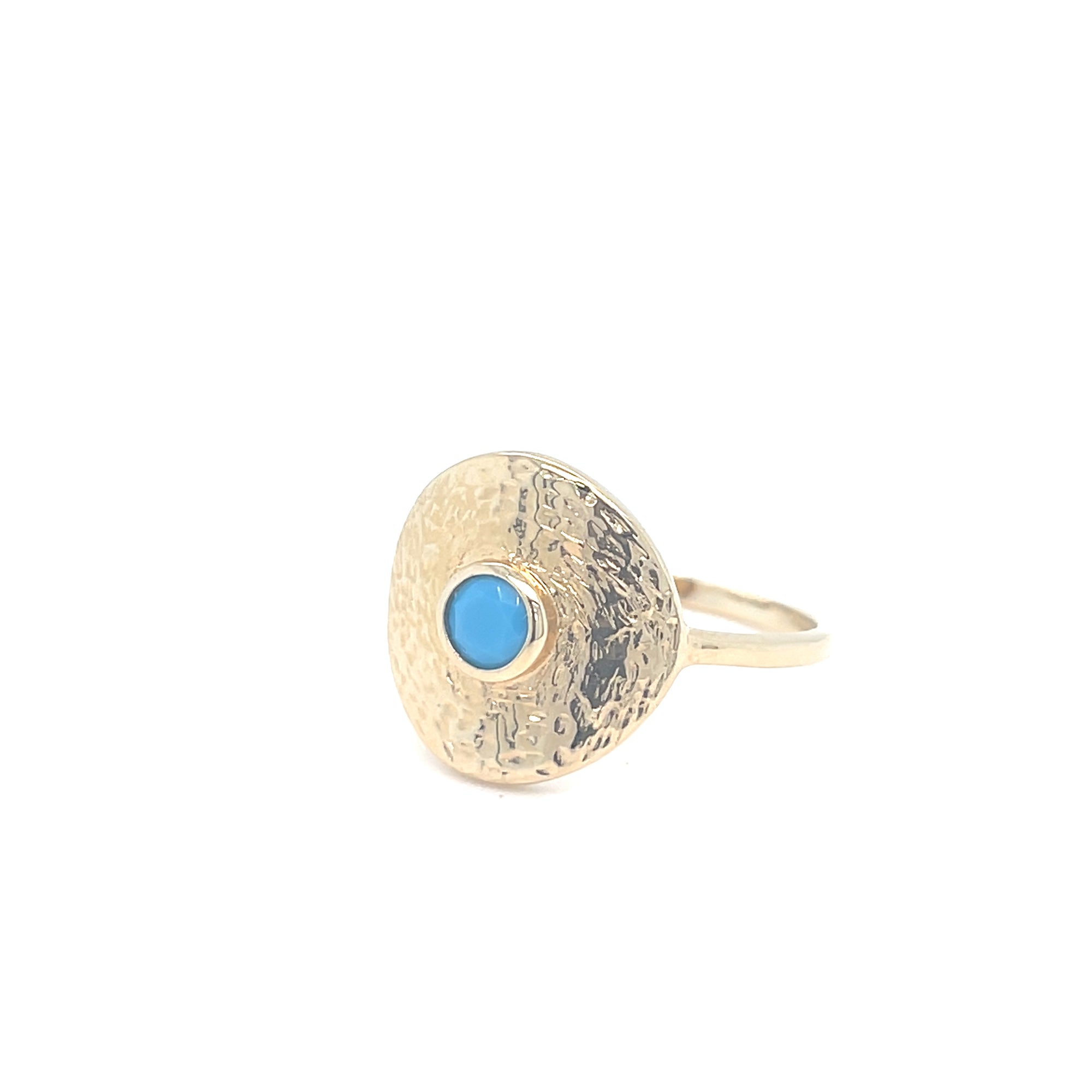 Gold Plated Turquoise Ring